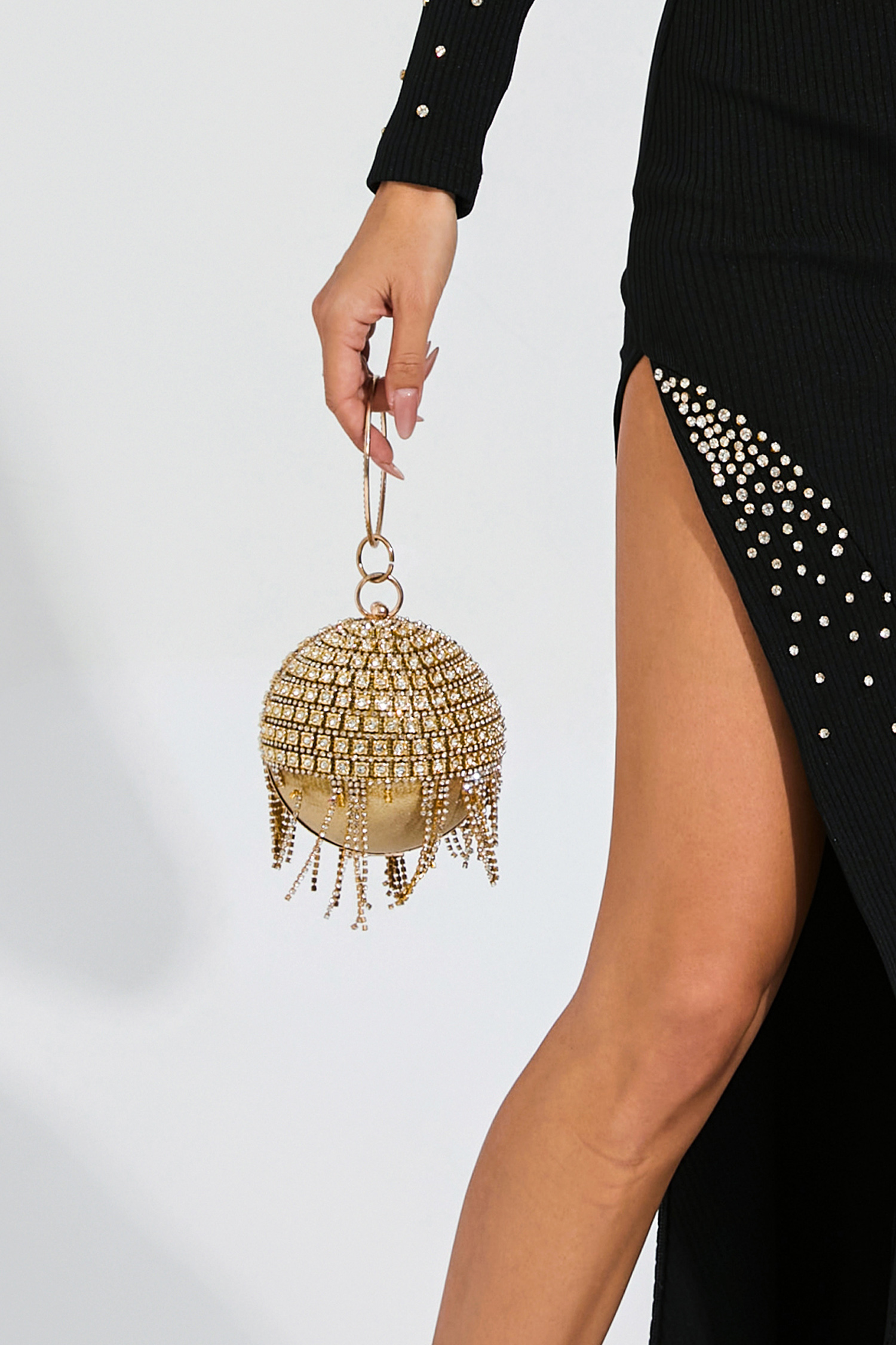 Xenia Gold Round Ball Bag-CATCHALL