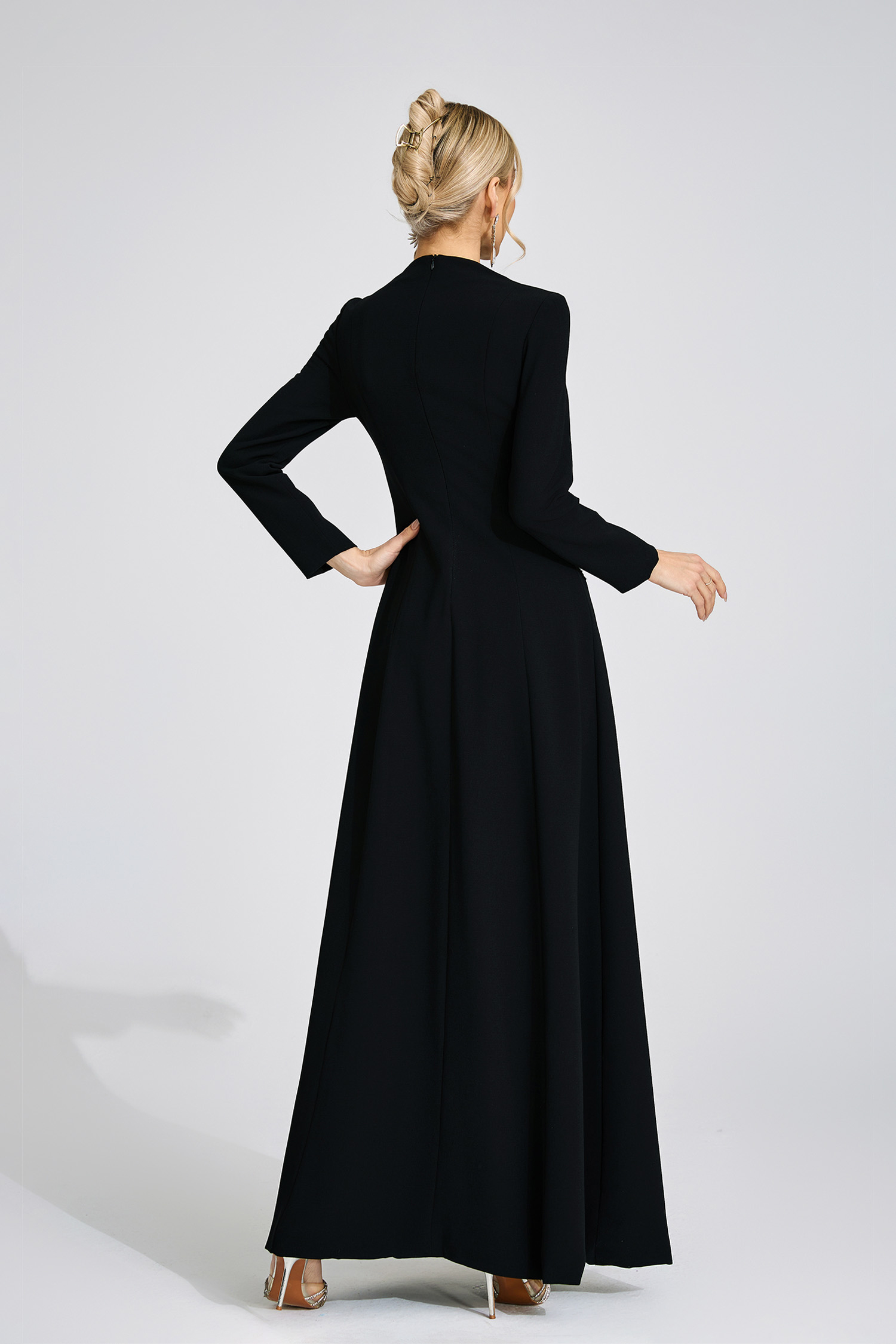 Yvette Black Diamond Maxi Dress