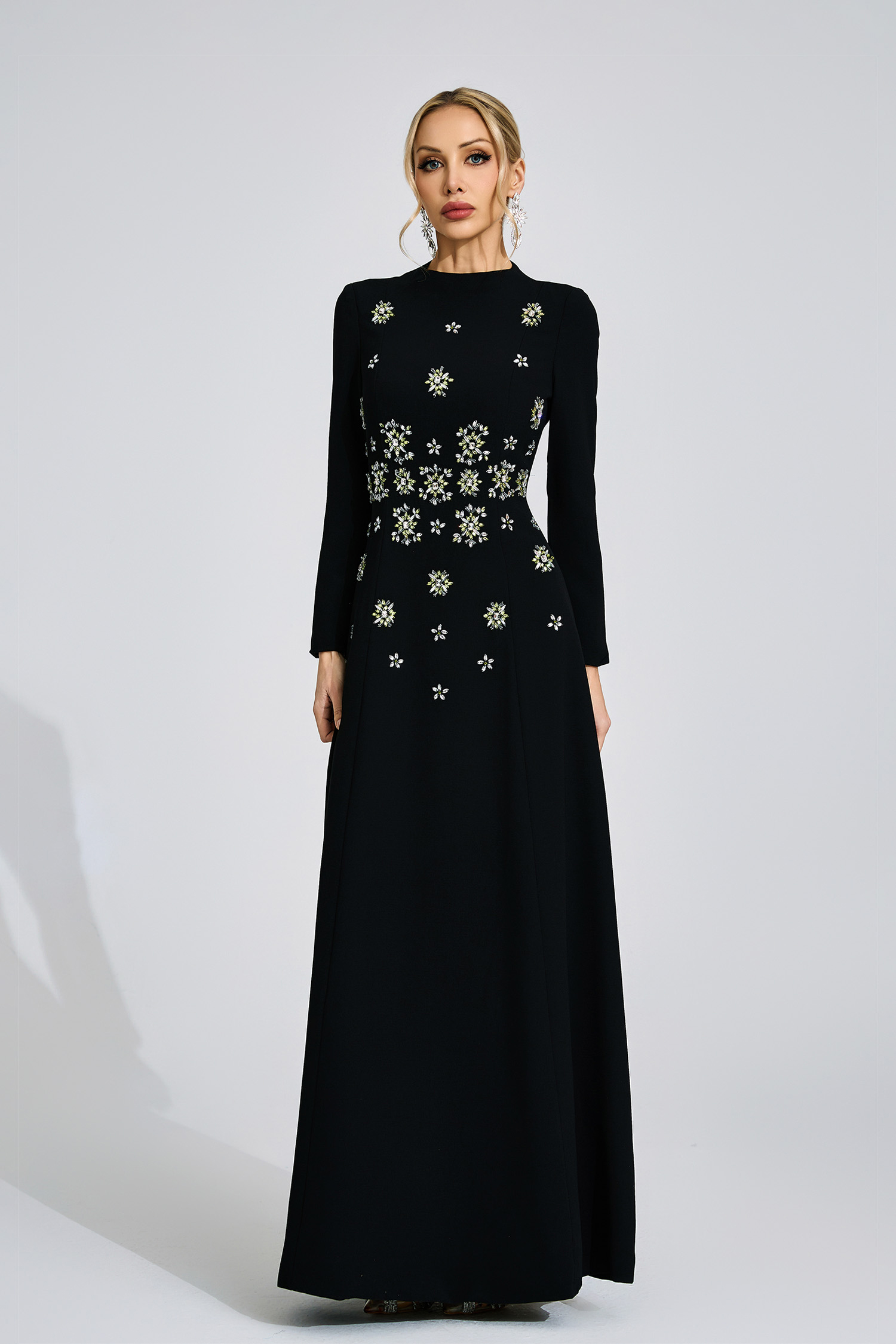 Yvette Black Diamond Maxi Dress