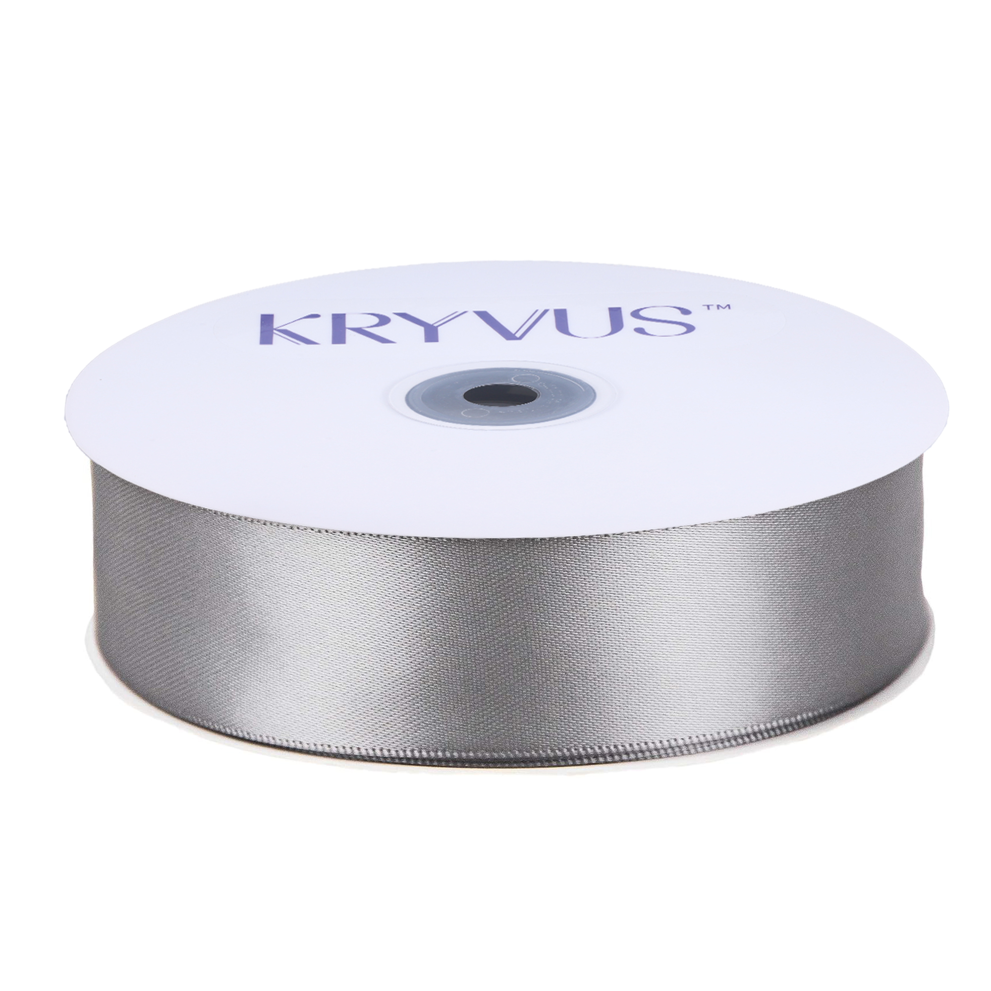KRYVUS Double Faced 1" Silver Polyester Satin Ribbon Continuous 25 Yards Use for Bows Bouquet,Christmas Gift Wrapping,Floral Arrangement
