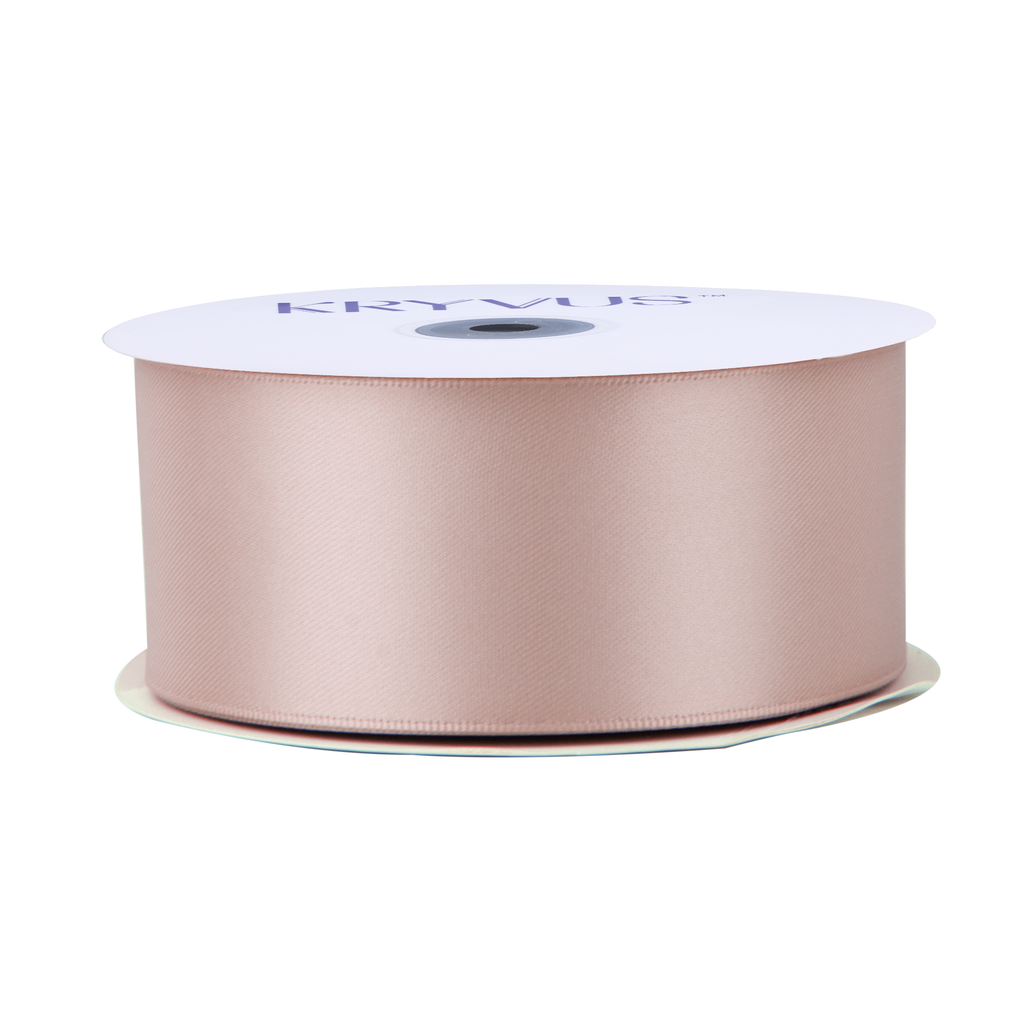 KRYVUS Double Faced 1-1/2" Rose Gold Polyester Satin Ribbon Continuous 25 Yards Use for Bows Bouquet,Christmas Gift Wrapping,Floral Arrangement