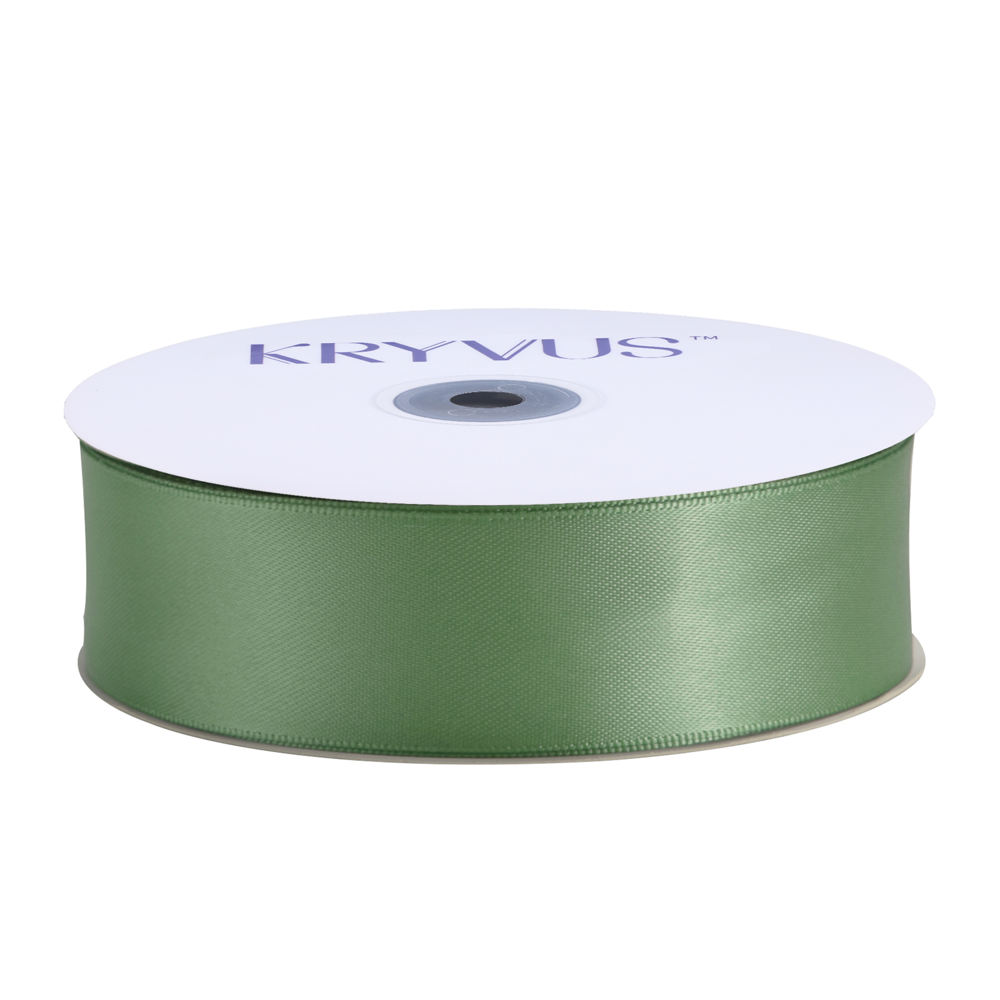 KRYVUS Double Faced 1" Sage Green Polyester Satin Ribbon Continuous 25 Yards Use for Bows Bouquet,Christmas Gift Wrapping,Floral Arrangement