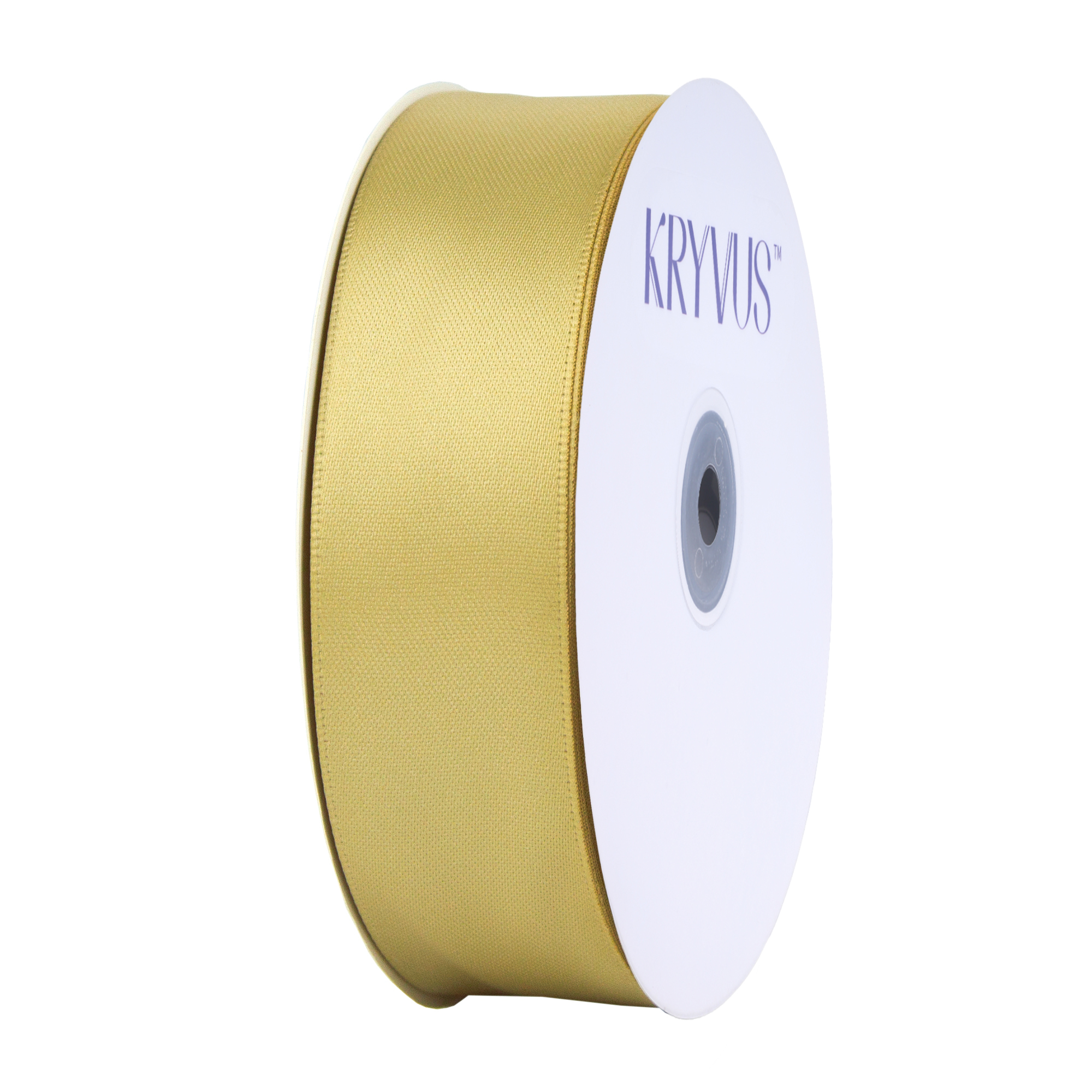 KRYVUS Double Faced 1" Gold Polyester Satin Ribbon Continuous 25 Yards Use for Bows Bouquet,Christmas Gift Wrapping,Floral Arrangement