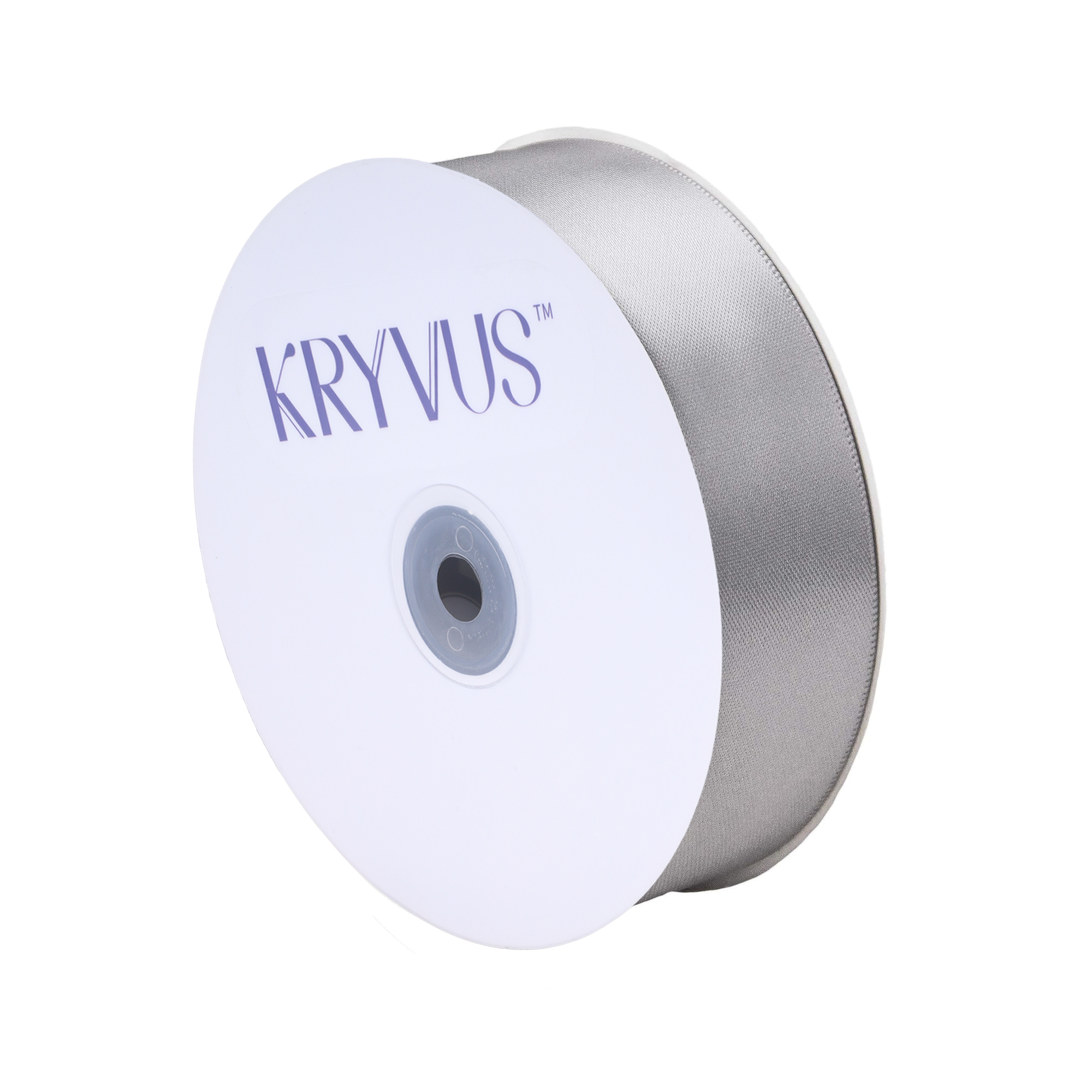 KRYVUS Double Faced 1" Silver Polyester Satin Ribbon Continuous 25 Yards Use for Bows Bouquet,Christmas Gift Wrapping,Floral Arrangement