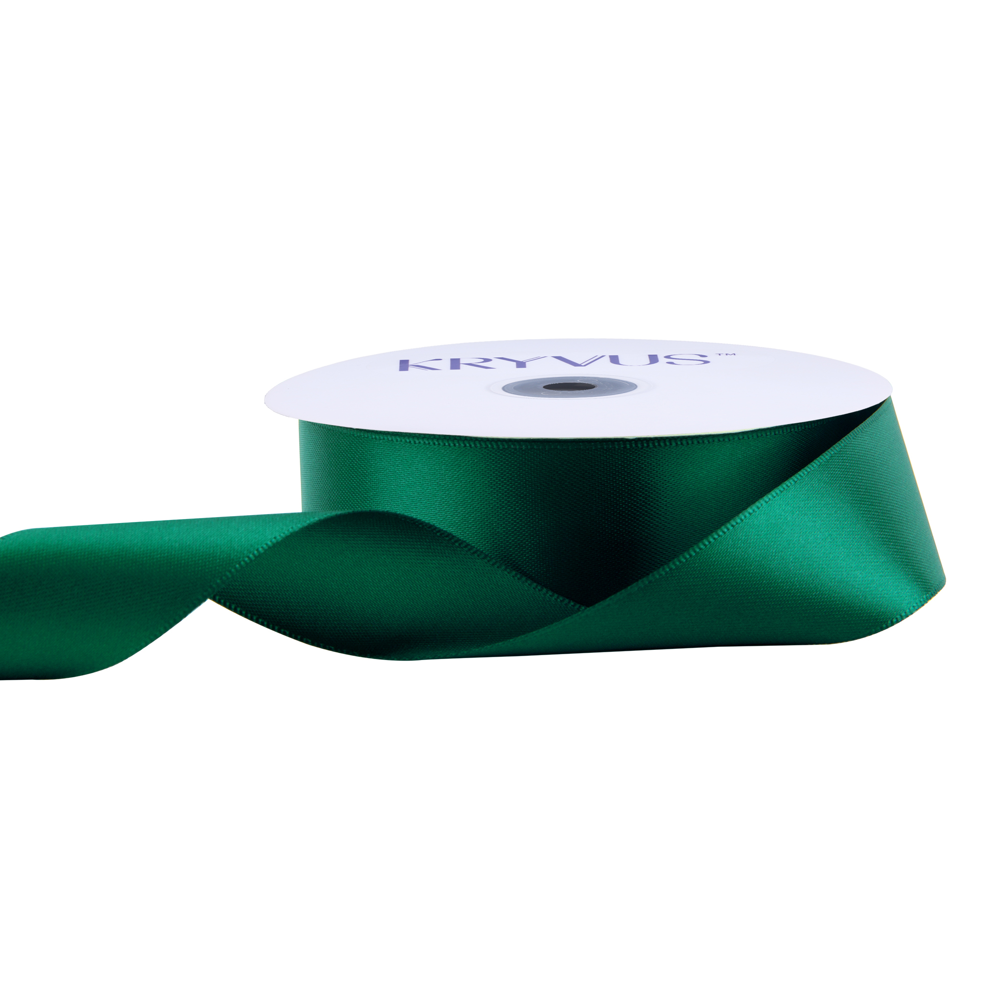 KRYVUS Double Faced 1" Hunter Green Polyester Satin Ribbon Continuous 25 Yards Use for Bows Bouquet,Christmas Gift Wrapping,Floral Arrangement