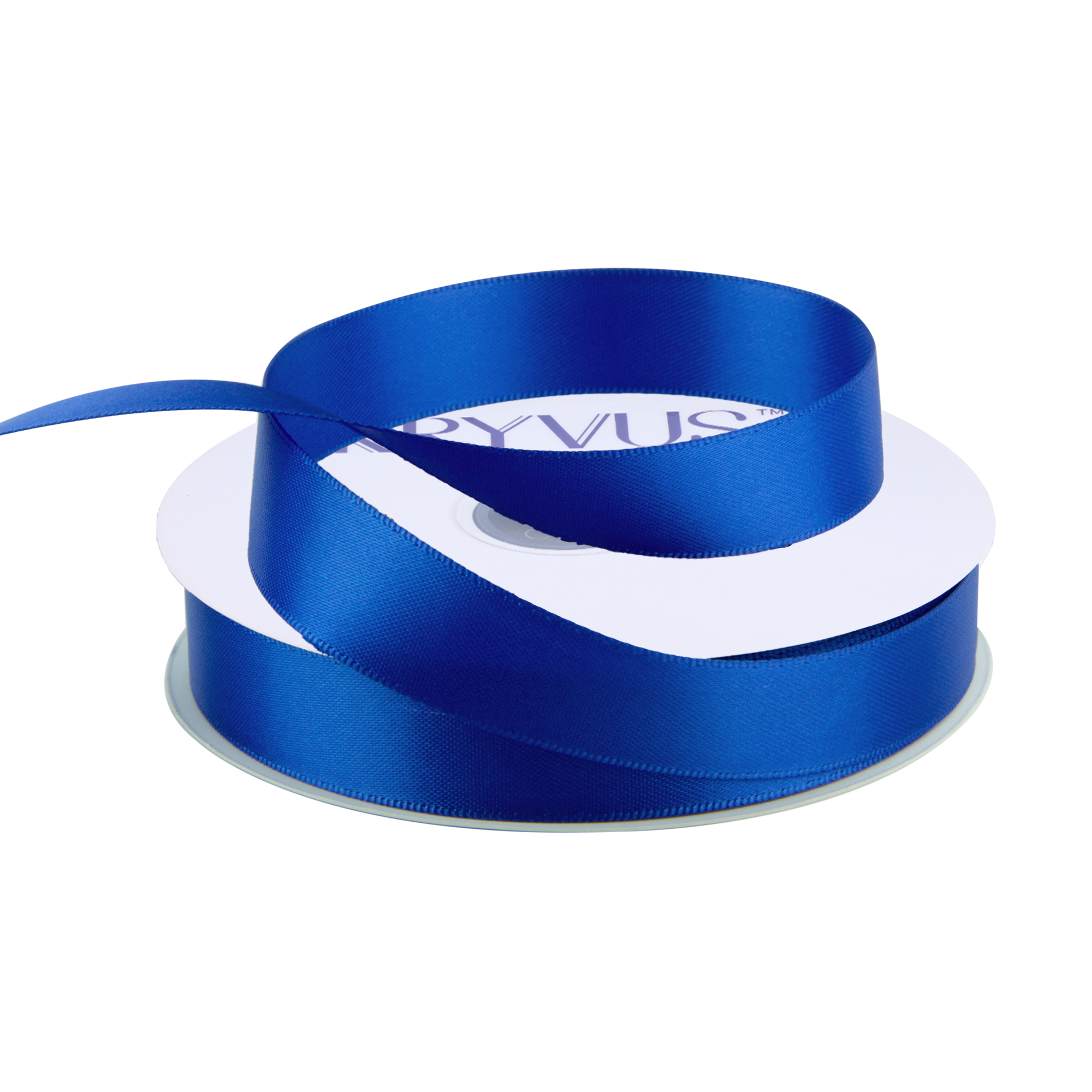 KRYVUS Double Faced 5/8" Royal Blue Polyester Satin Ribbon Continuous 25 Yards Use for Bows Bouquet,Christmas Gift Wrapping,Floral Arrangement