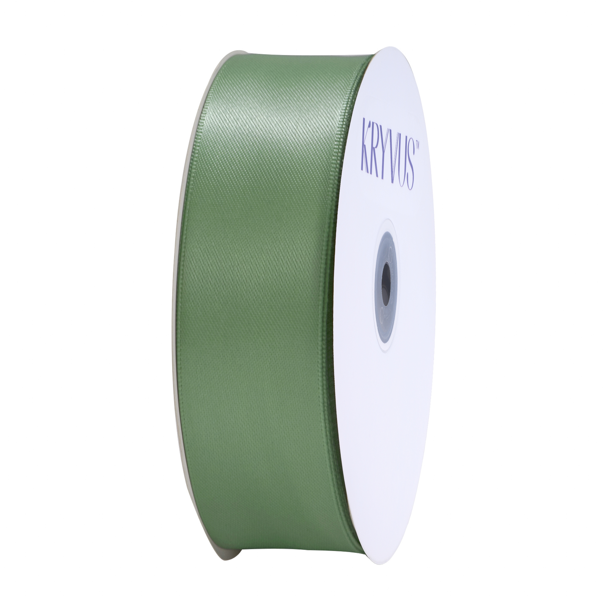 KRYVUS Double Faced 1" Sage Green Polyester Satin Ribbon Continuous 25 Yards Use for Bows Bouquet,Christmas Gift Wrapping,Floral Arrangement