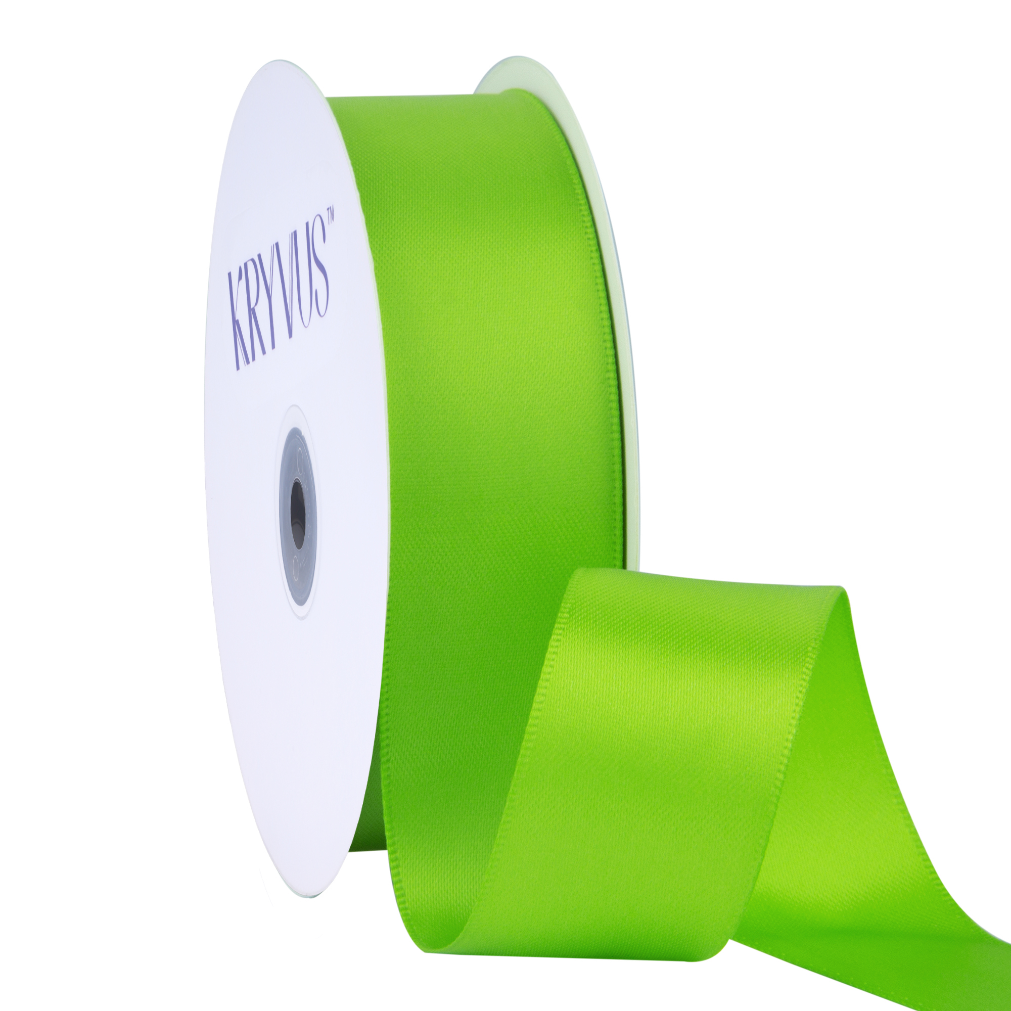 KRYVUS Double Faced 1" Apple Green Polyester Satin Ribbon Continuous 25 Yards Use for Bows Bouquet,Christmas Gift Wrapping,Floral Arrangement