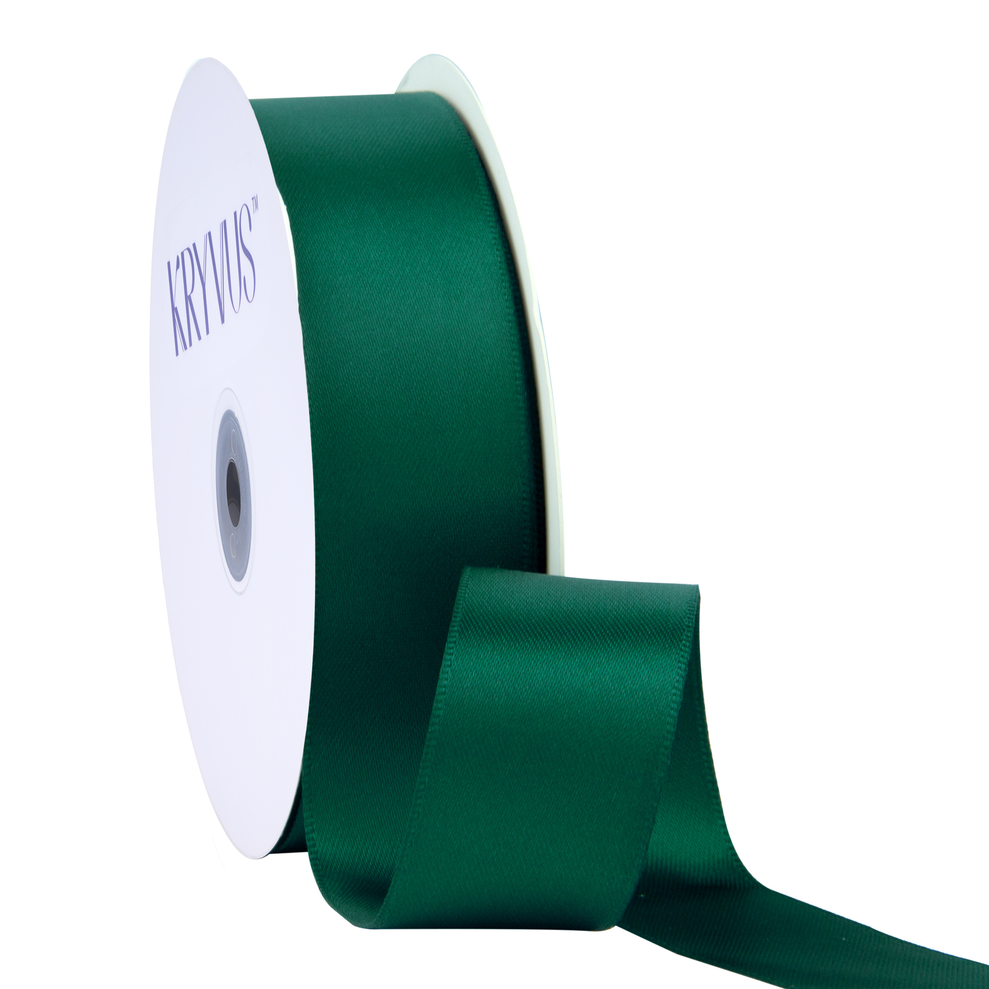 KRYVUS Double Faced 1" Hunter Green Polyester Satin Ribbon Continuous 25 Yards Use for Bows Bouquet,Christmas Gift Wrapping,Floral Arrangement