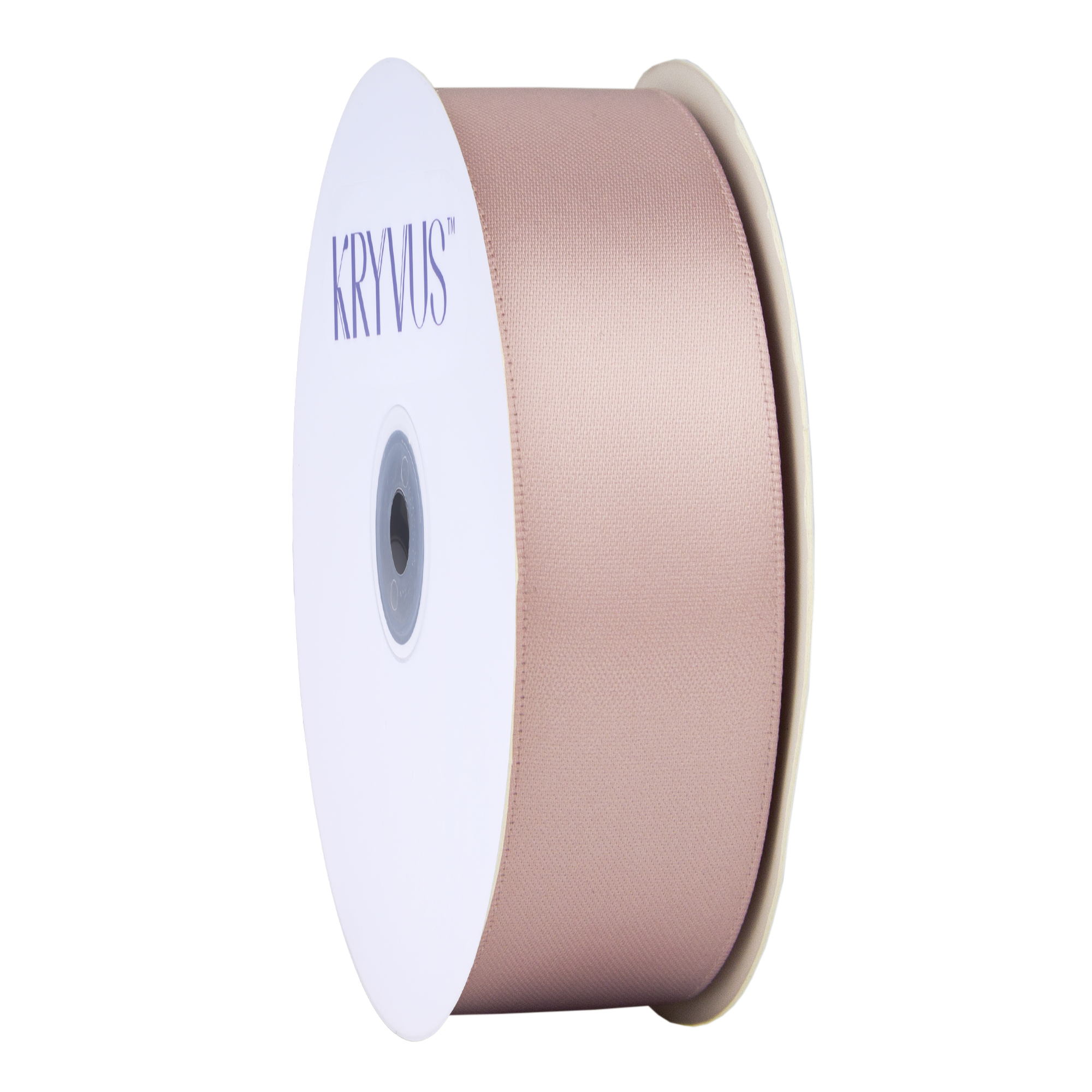 KRYVUS Double Faced 1" Rose Gold Polyester Satin Ribbon Continuous 25 Yards Use for Bows Bouquet,Christmas Gift Wrapping,Floral Arrangement