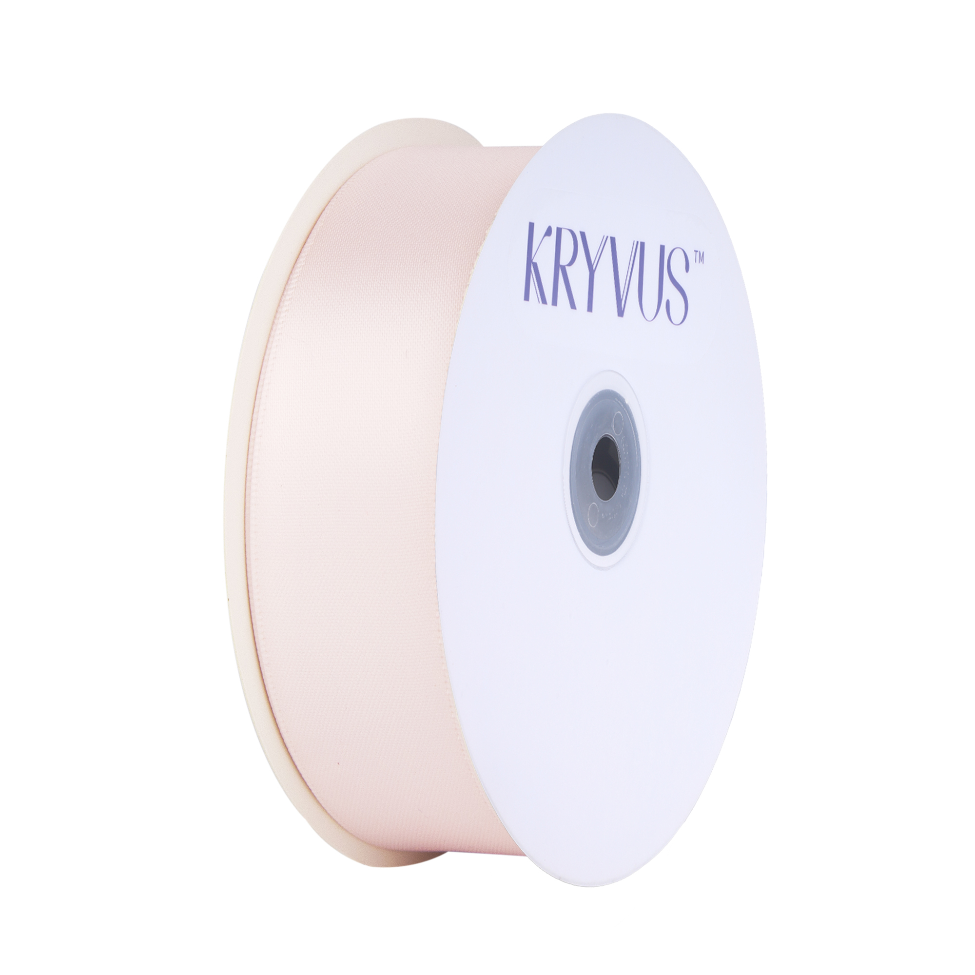 KRYVUS Double Faced 1" Blush Pink Polyester Satin Ribbon Continuous 25 Yards Use for Bows Bouquet,Christmas Gift Wrapping,Floral Arrangement