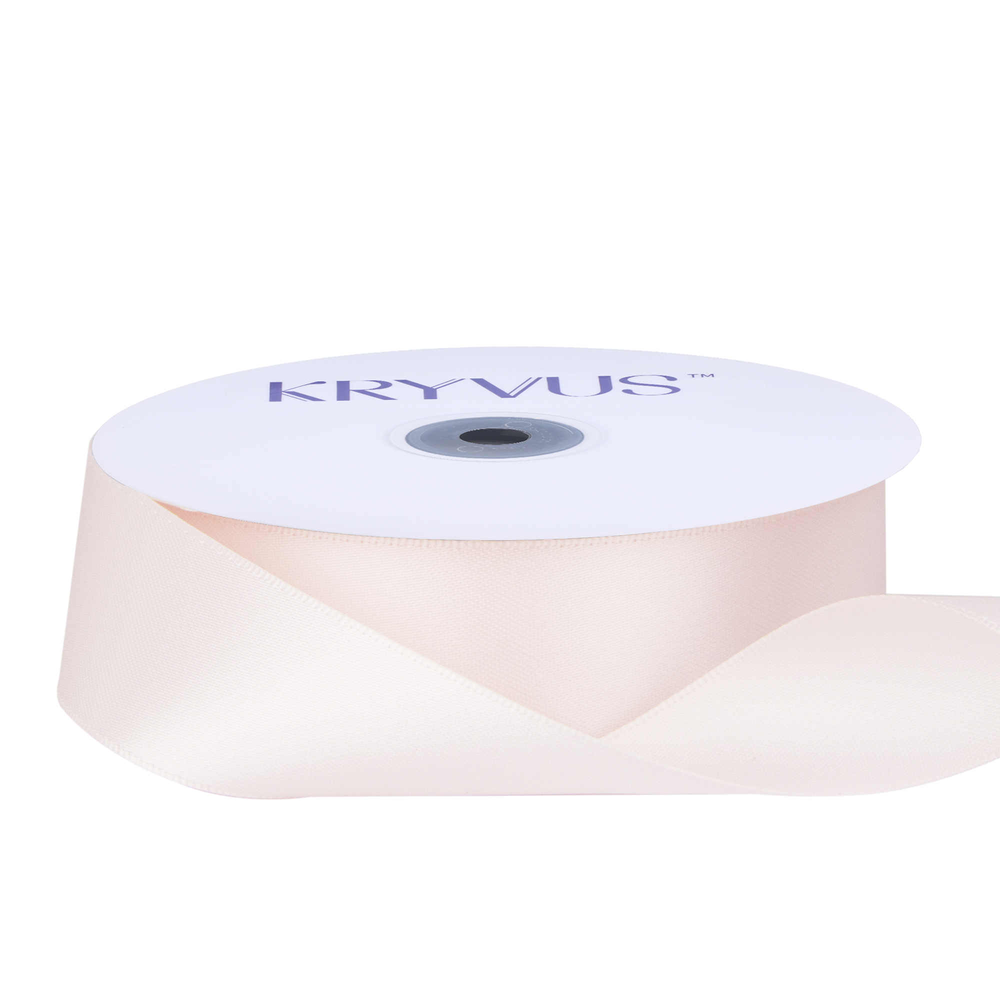 KRYVUS Double Faced 1" Blush Pink Polyester Satin Ribbon Continuous 25 Yards Use for Bows Bouquet,Christmas Gift Wrapping,Floral Arrangement