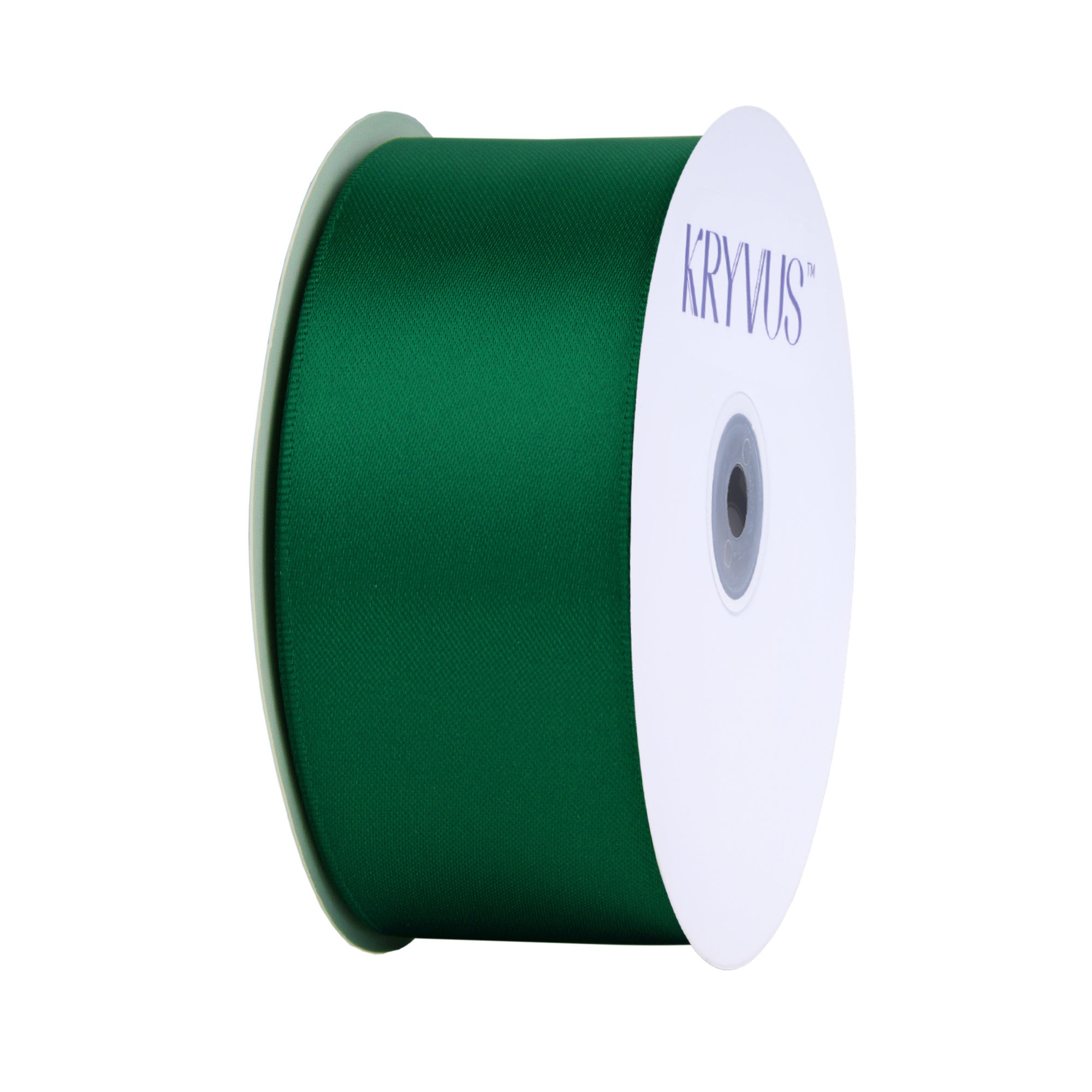 KRYVUS Double Faced 1-1/2" Forest Green Polyester Satin Ribbon Continuous 25 Yards Use for Bows Bouquet,Christmas Gift Wrapping,Floral Arrangement