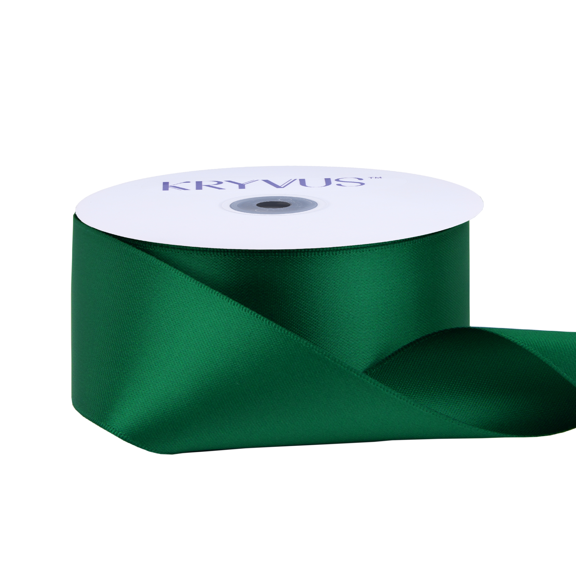 KRYVUS Double Faced 1-1/2" Forest Green Polyester Satin Ribbon Continuous 25 Yards Use for Bows Bouquet,Christmas Gift Wrapping,Floral Arrangement