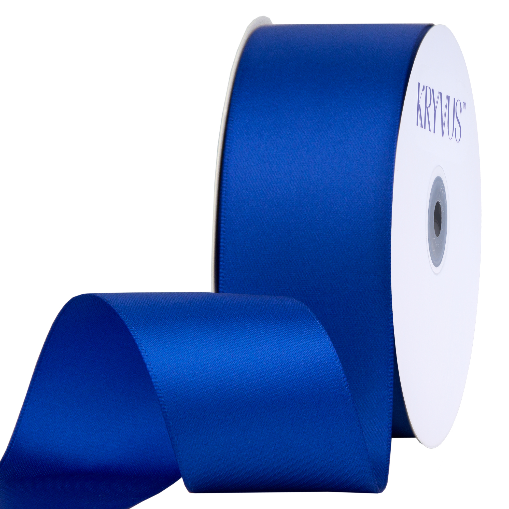 KRYVUS Double Faced 1-1/2" Royal Blue Polyester Satin Ribbon Continuous 25 Yards Use for Bows Bouquet,Christmas Gift Wrapping,Floral Arrangement