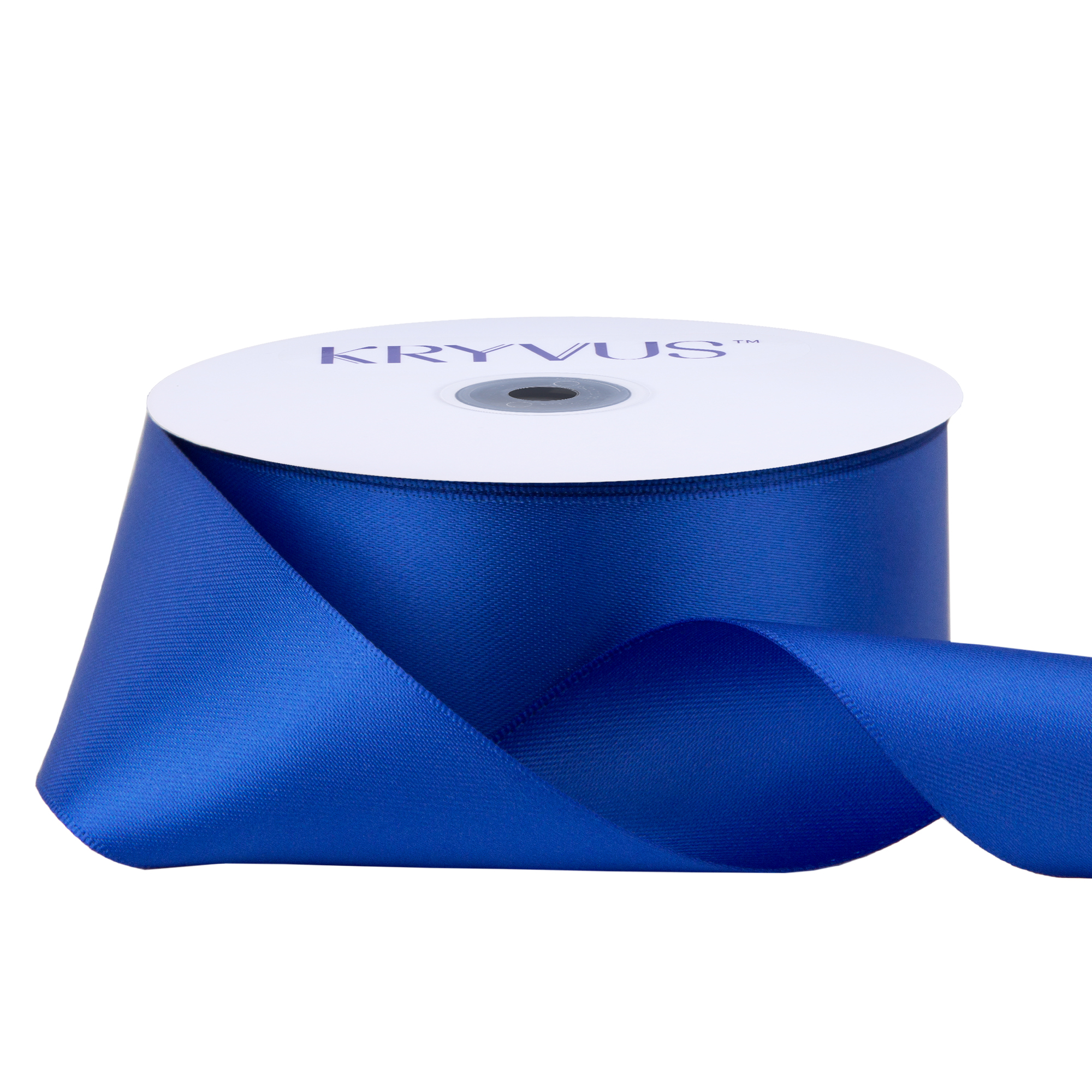 KRYVUS Double Faced 1-1/2" Royal Blue Polyester Satin Ribbon Continuous 25 Yards Use for Bows Bouquet,Christmas Gift Wrapping,Floral Arrangement