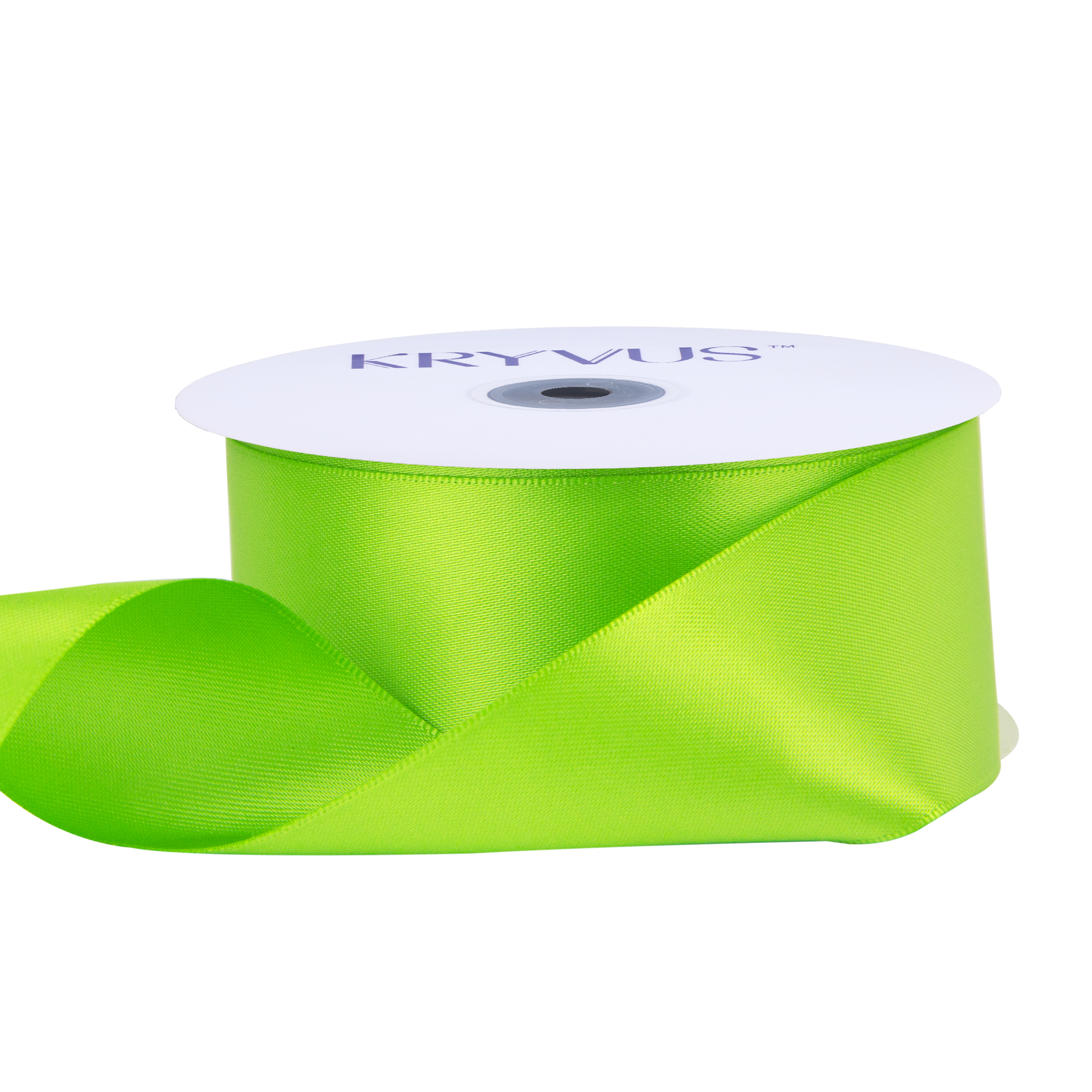 KRYVUS Double Faced 1-1/2" Apple Green Polyester Satin Ribbon Continuous 25 Yards Use for Bows Bouquet,Christmas Gift Wrapping,Floral Arrangement