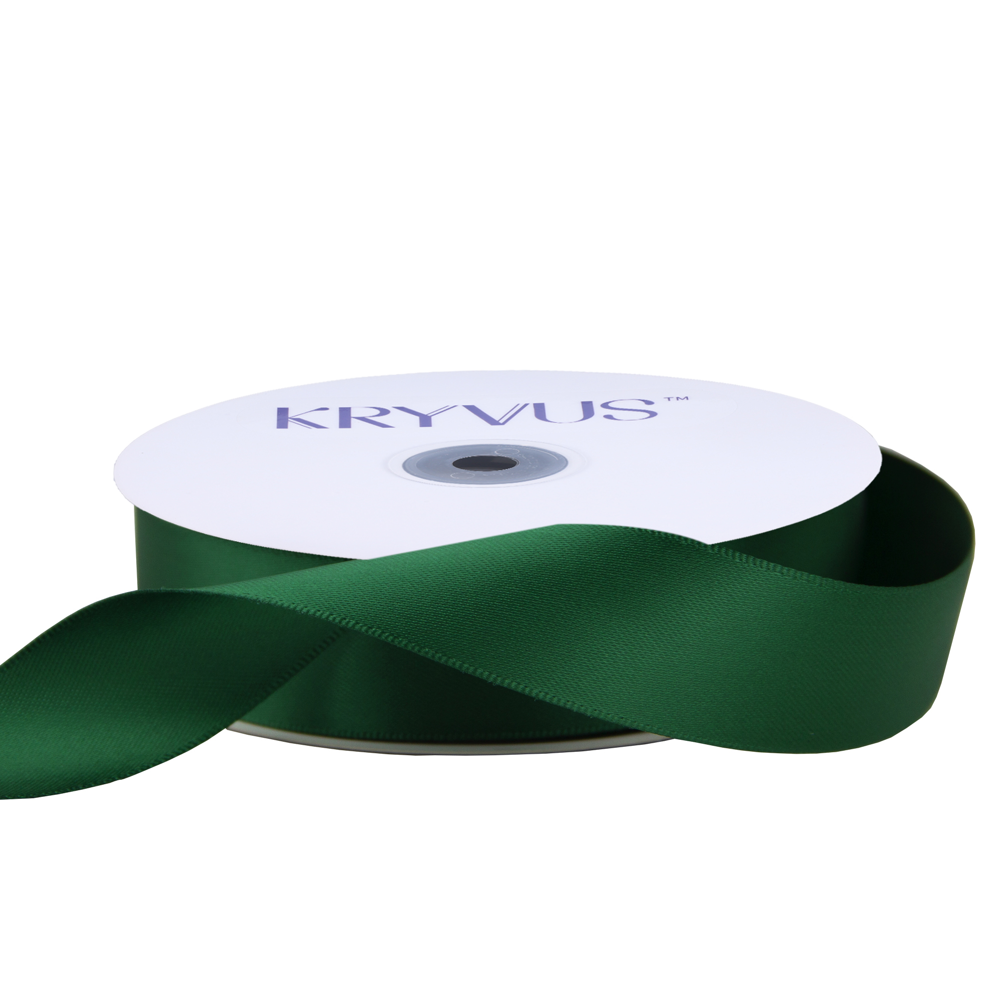 KRYVUS Double Faced 7/8" Forest Green Polyester Satin Ribbon Continuous 25 Yards Use for Bows Bouquet,Christmas Gift Wrapping,Floral Arrangement