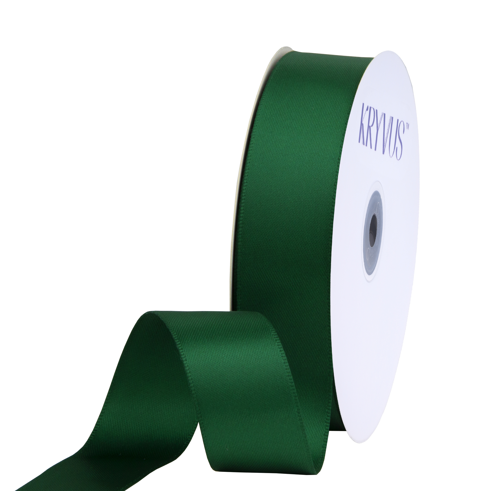 KRYVUS Double Faced 7/8" Forest Green Polyester Satin Ribbon Continuous 25 Yards Use for Bows Bouquet,Christmas Gift Wrapping,Floral Arrangement
