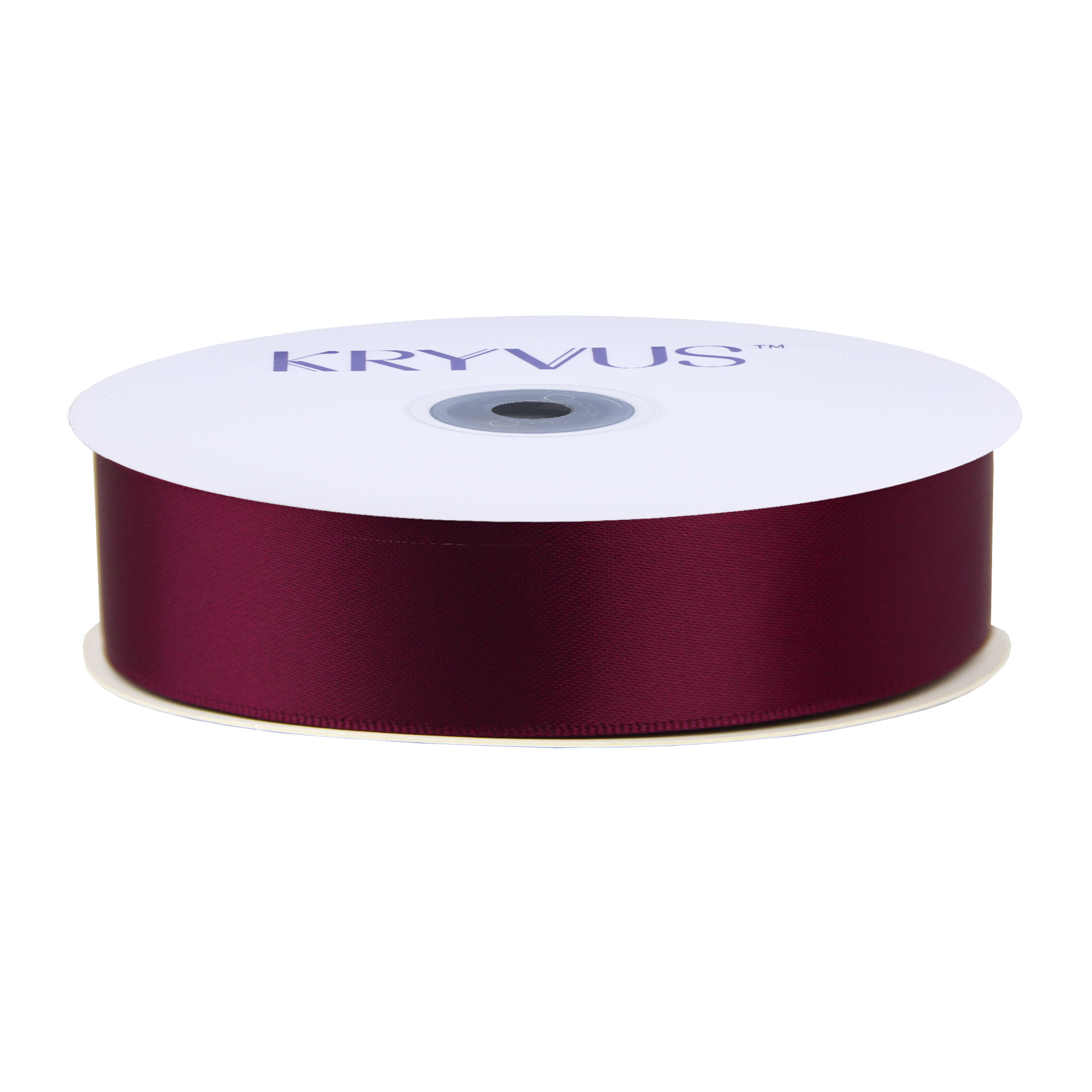 KRYVUS Double Faced 7/8" Burgundy Polyester Satin Ribbon Continuous 25 Yards Use for Bows Bouquet,Christmas Gift Wrapping,Floral Arrangement