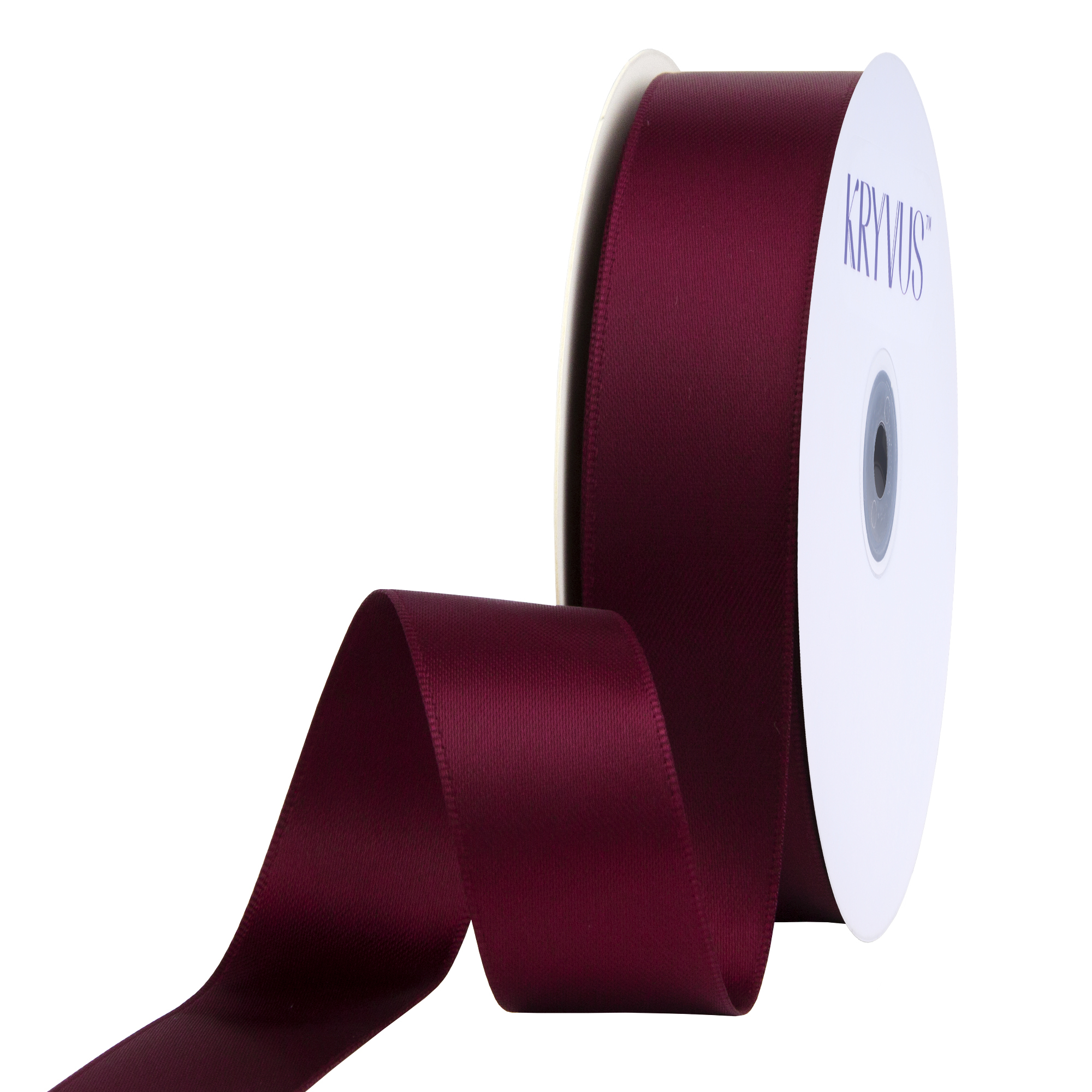 KRYVUS Double Faced 7/8" Burgundy Polyester Satin Ribbon Continuous 25 Yards Use for Bows Bouquet,Christmas Gift Wrapping,Floral Arrangement