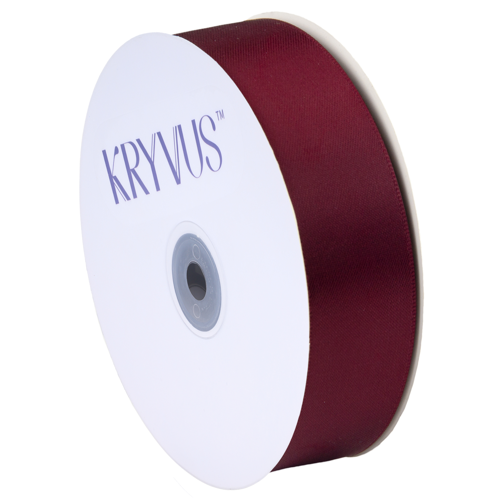 KRYVUS Double Faced 1" Burgundy Polyester Satin Ribbon Continuous 25 Yards Use for Bows Bouquet,Christmas Gift Wrapping,Floral Arrangement