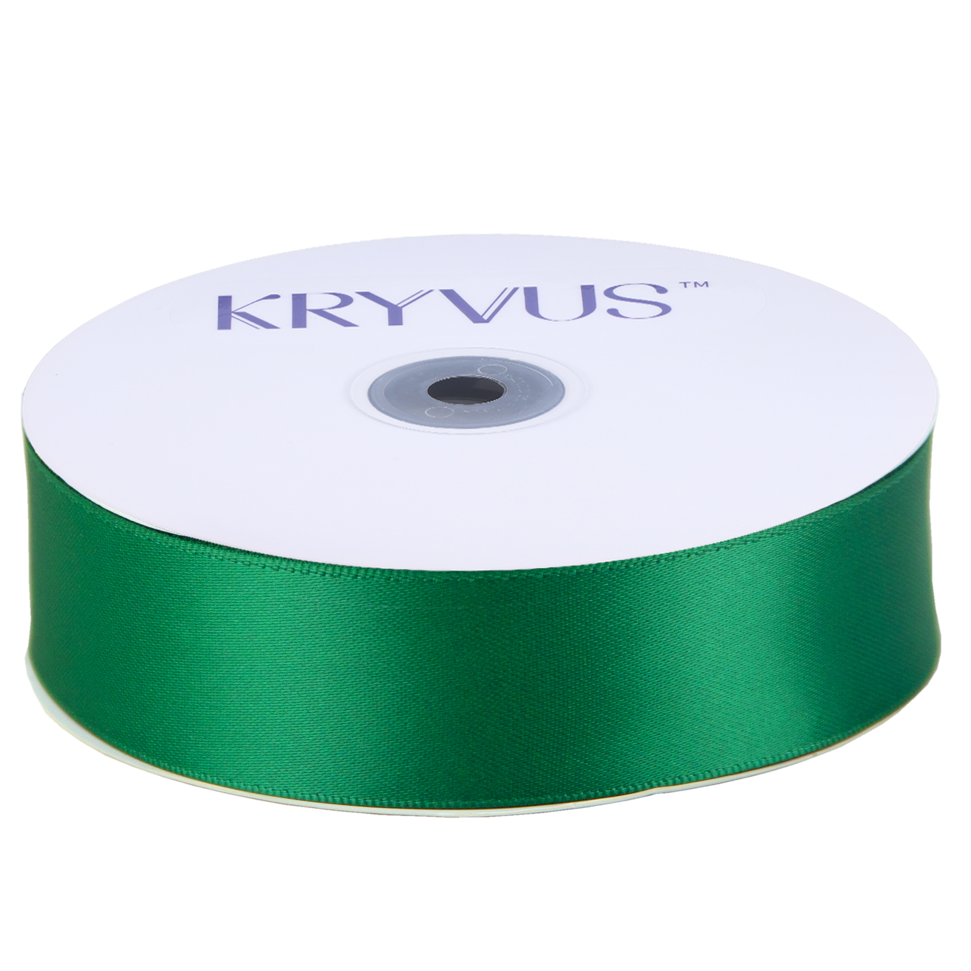 KRYVUS Double Faced 1" Forest Green Polyester Satin Ribbon Continuous 25 Yards Use for Bows Bouquet,Christmas Gift Wrapping,Floral Arrangement