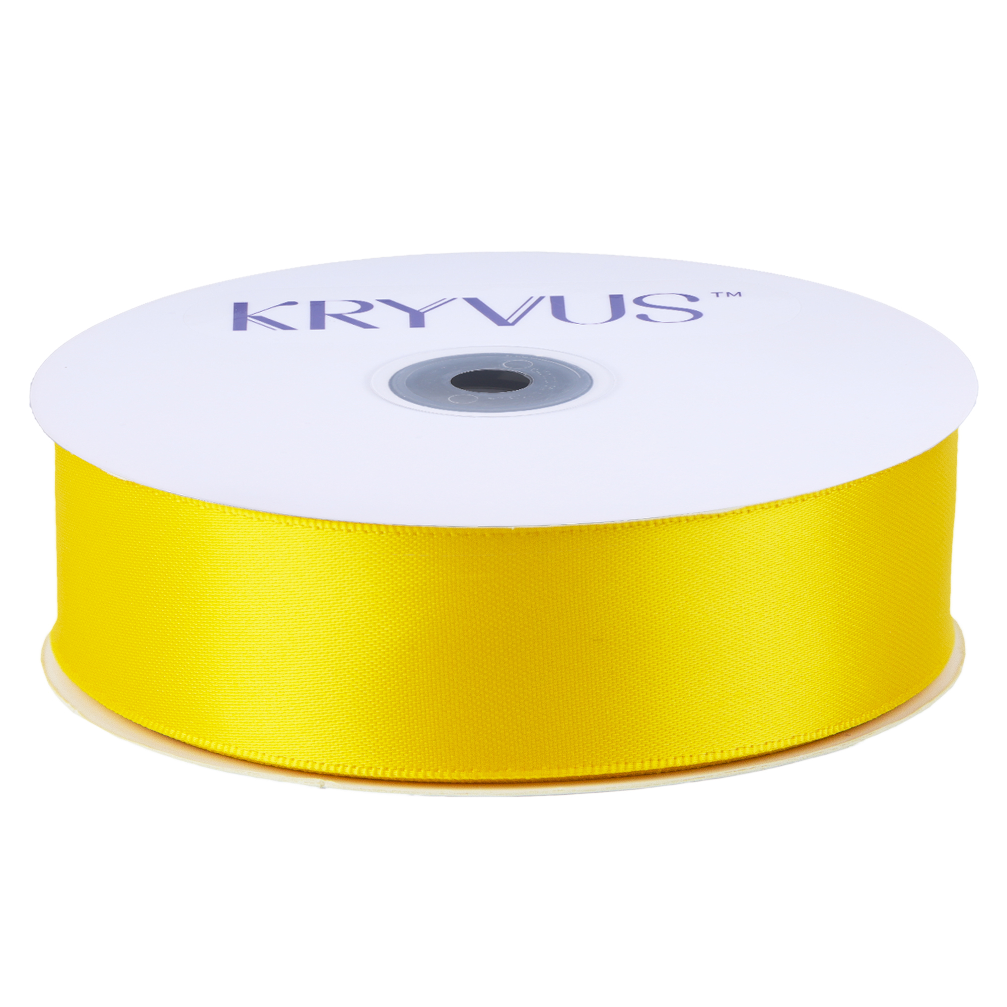 KRYVUS Double Faced 1" Maize Yellow Polyester Satin Ribbon Continuous 25 Yards Use for Bows Bouquet,Christmas Gift Wrapping,Floral Arrangement