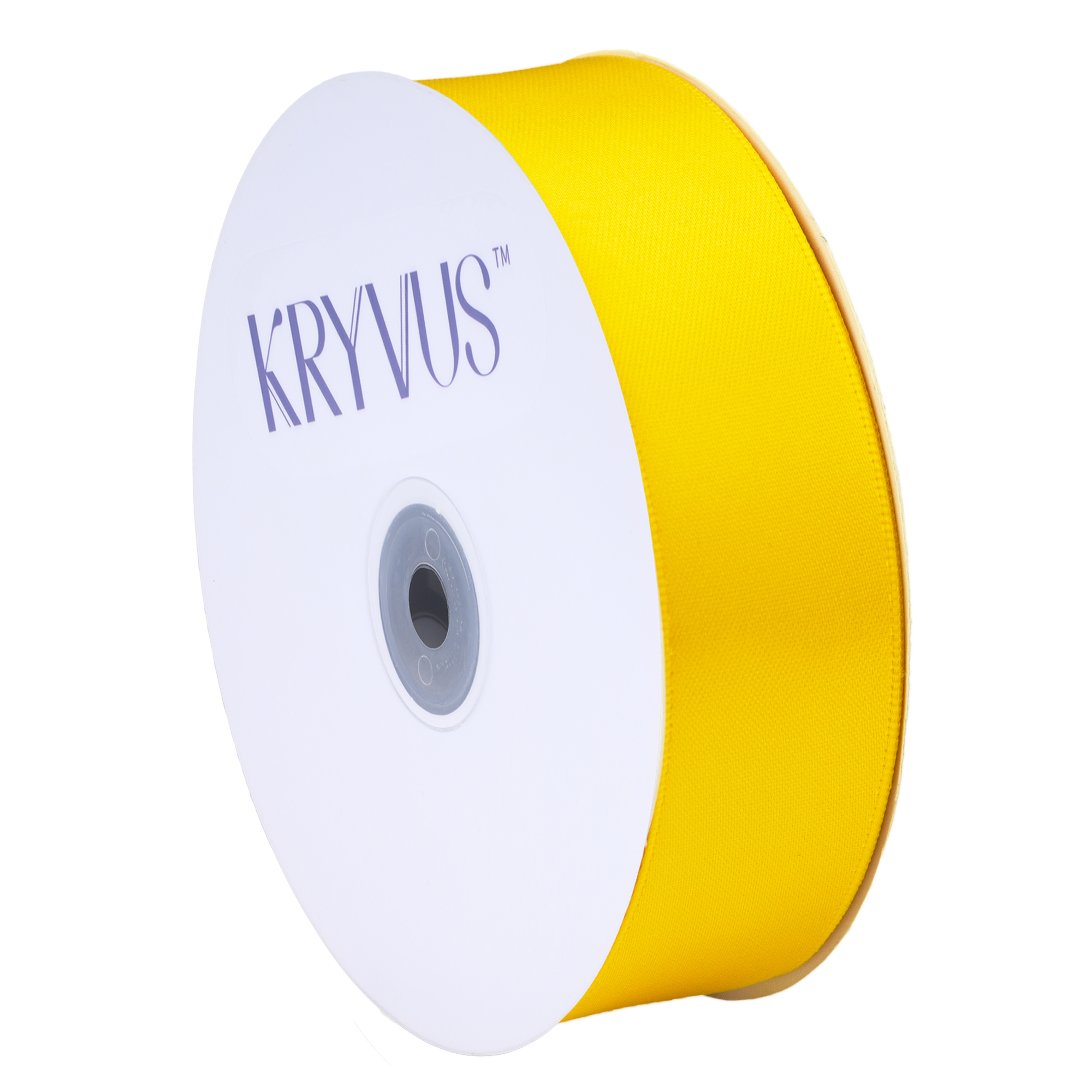 KRYVUS Double Faced 1" Maize Yellow Polyester Satin Ribbon Continuous 25 Yards Use for Bows Bouquet,Christmas Gift Wrapping,Floral Arrangement