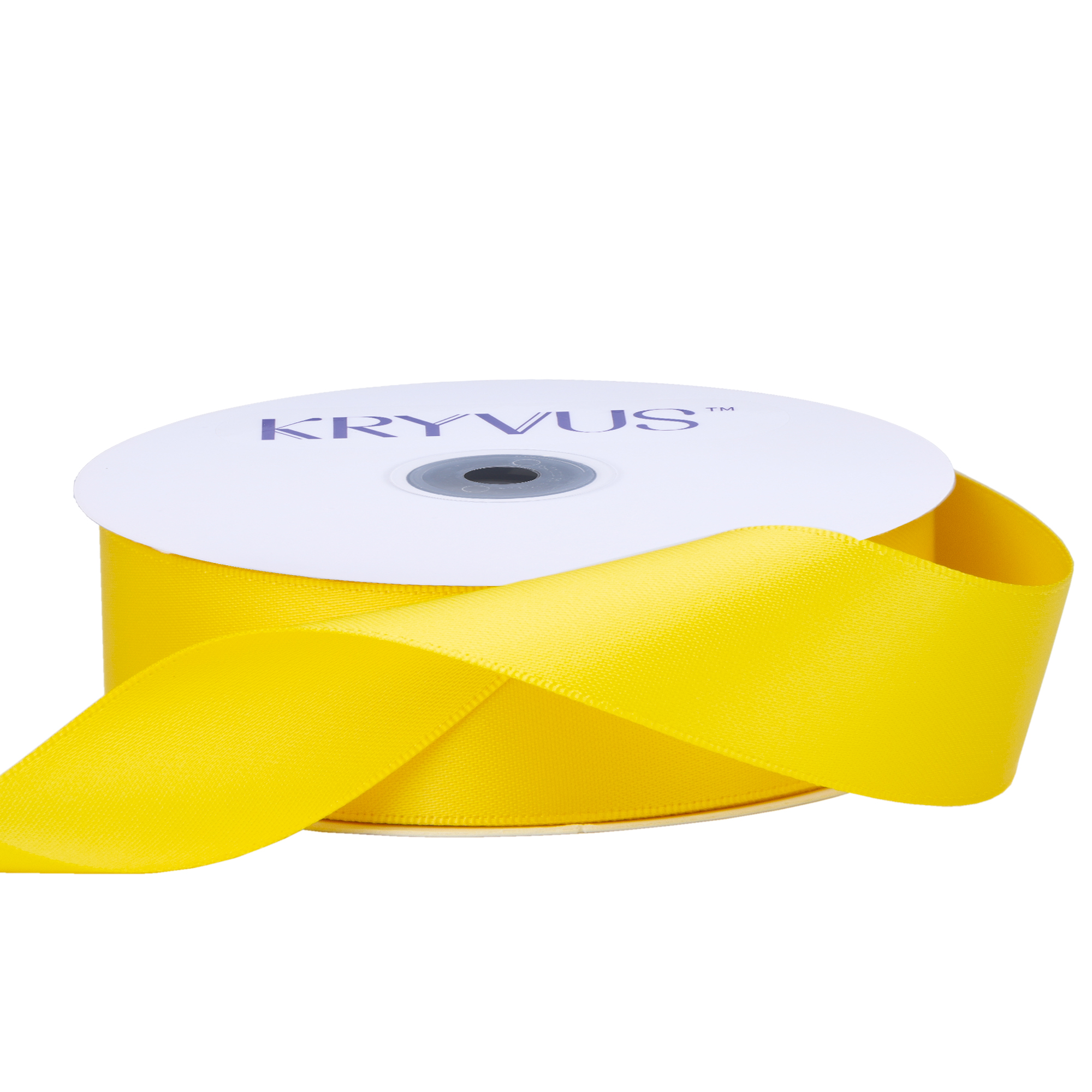 KRYVUS Double Faced 1" Maize Yellow Polyester Satin Ribbon Continuous 25 Yards Use for Bows Bouquet,Christmas Gift Wrapping,Floral Arrangement