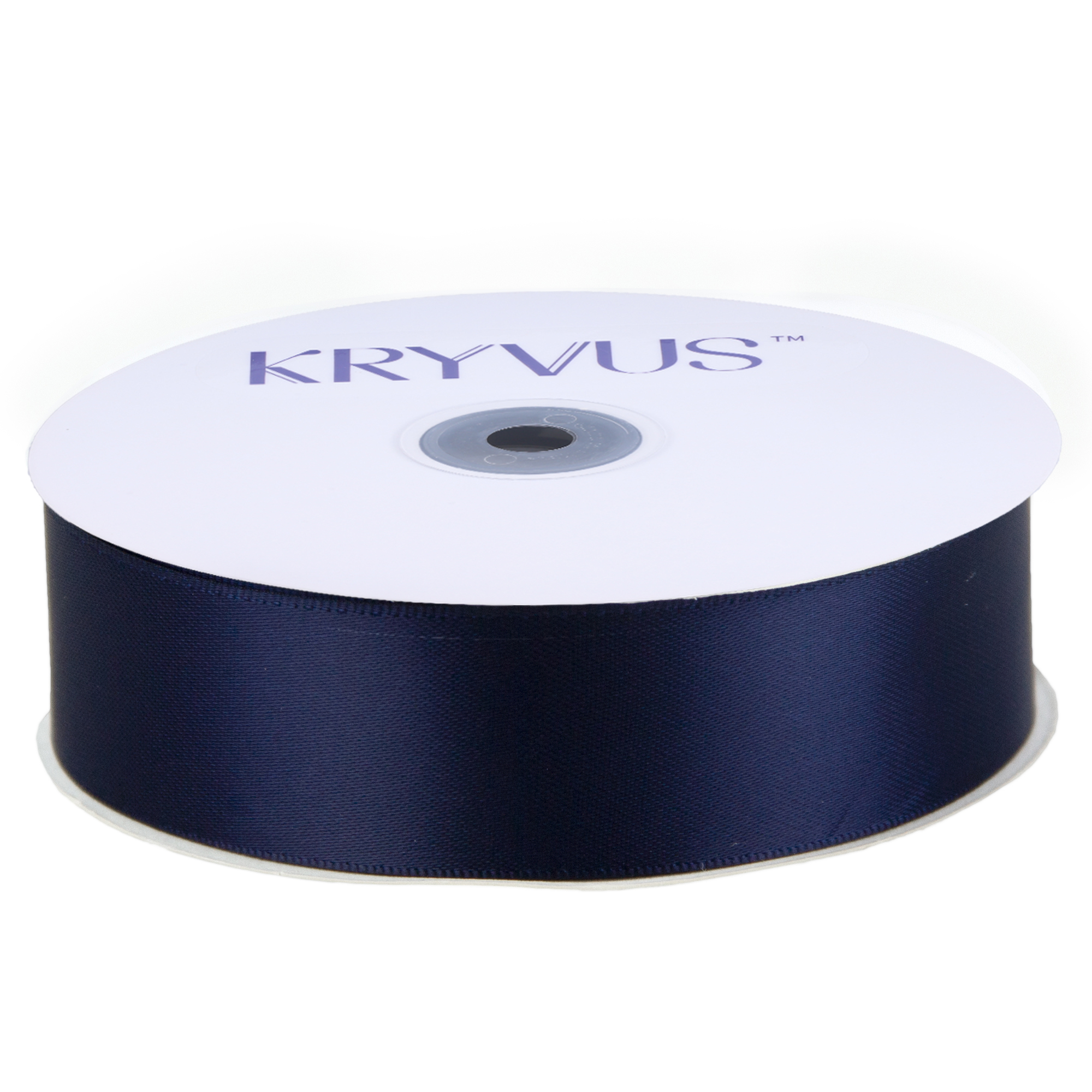 KRYVUS Double Faced 1" Navy Blue Polyester Satin Ribbon Continuous 25 Yards Use for Bows Bouquet,Christmas Gift Wrapping,Floral Arrangement