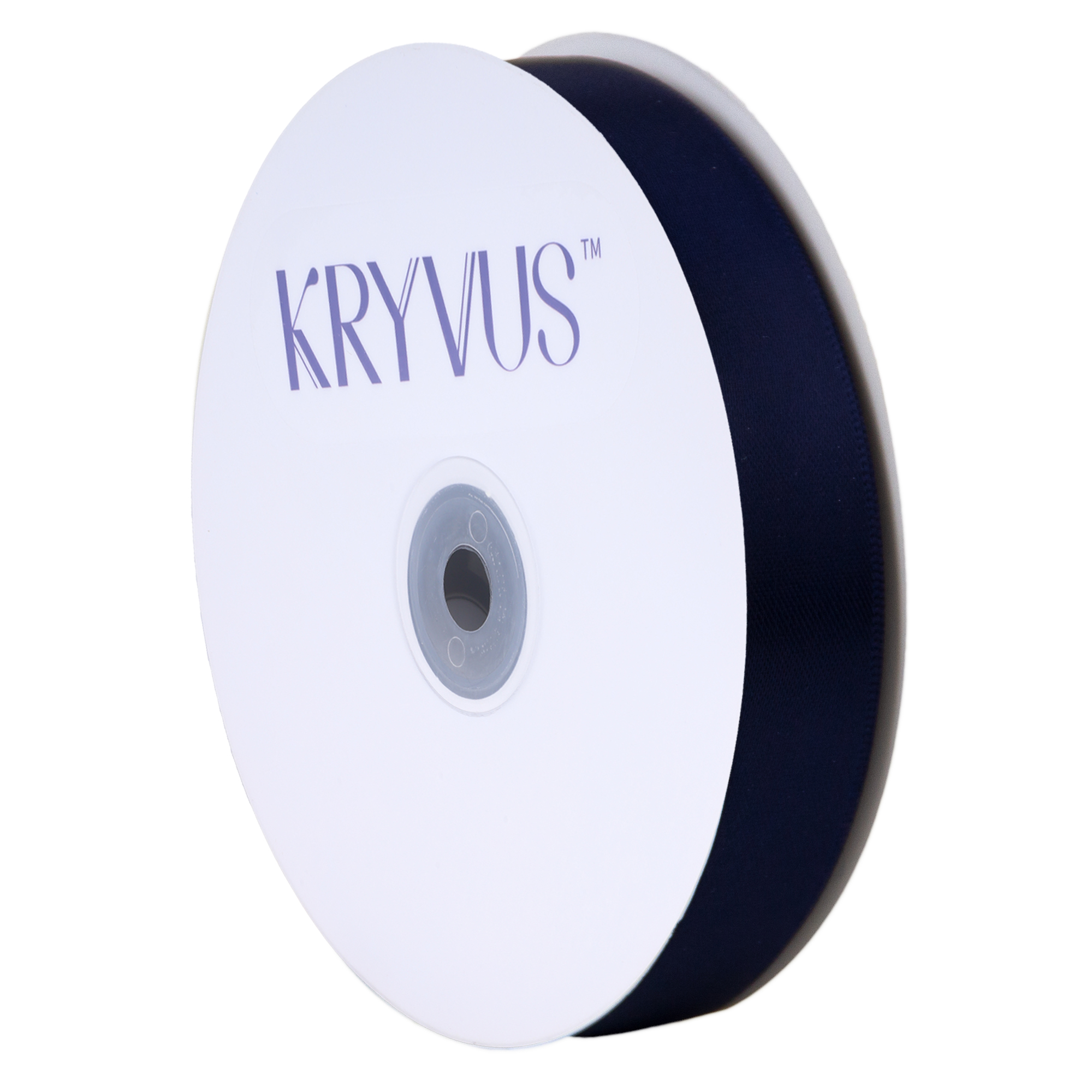 KRYVUS Double Faced 5/8" Navy Blue Polyester Satin Ribbon Continuous 25 Yards Use for Bows Bouquet,Christmas Gift Wrapping,Floral Arrangement