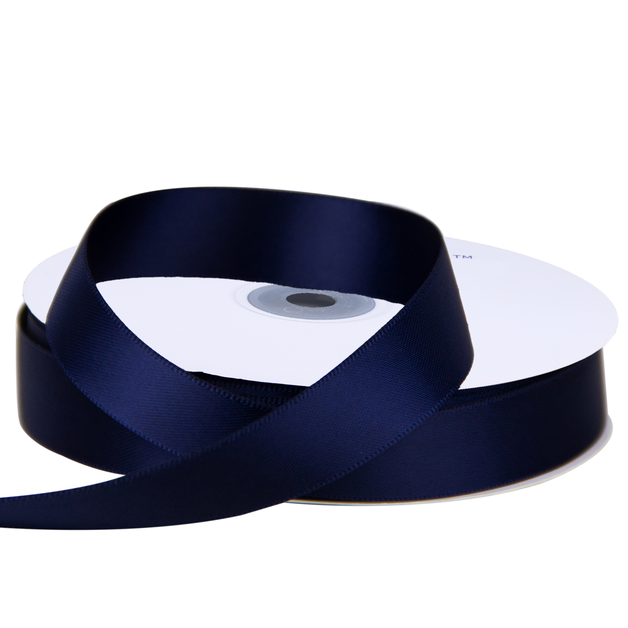 KRYVUS Double Faced 5/8" Navy Blue Polyester Satin Ribbon Continuous 25 Yards Use for Bows Bouquet,Christmas Gift Wrapping,Floral Arrangement