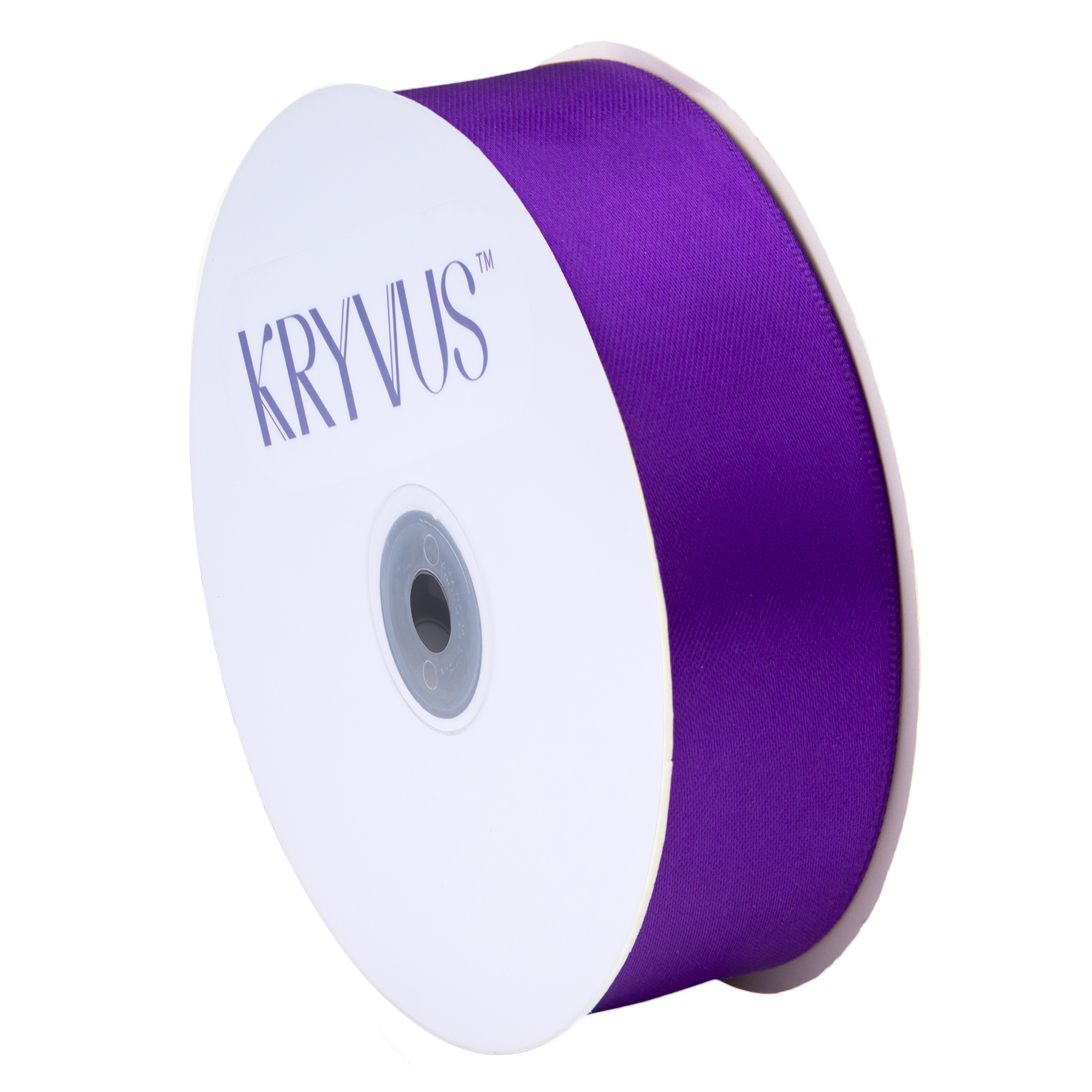 KRYVUS Double Faced 1" Purple Polyester Satin Ribbon Continuous 25 Yards Use for Bows Bouquet,Christmas Gift Wrapping,Floral Arrangement