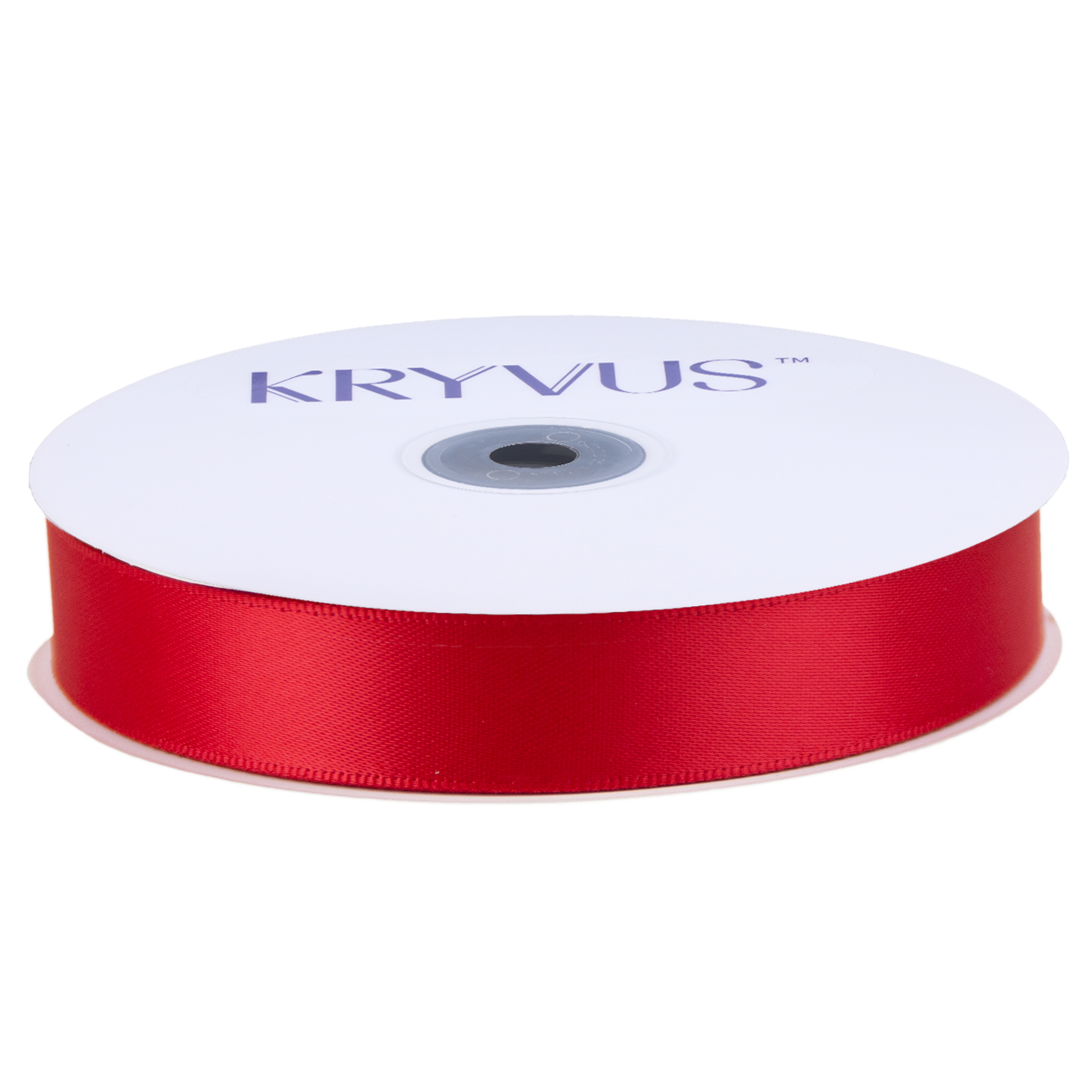 KRYVUS Double Faced 5/8" Hot Red Polyester Satin Ribbon Continuous 25 Yards Use for Bows Bouquet,Christmas Gift Wrapping,Floral Arrangement