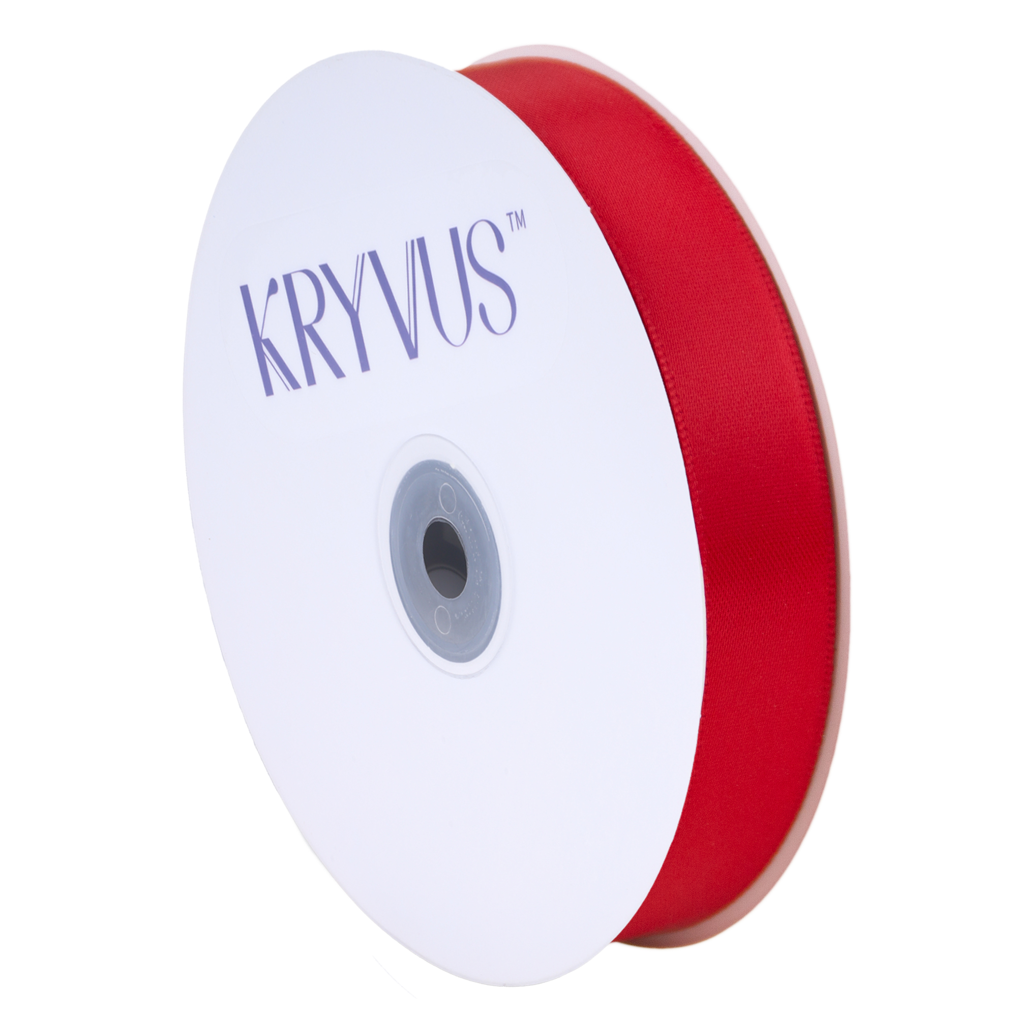 KRYVUS Double Faced 5/8" Hot Red Polyester Satin Ribbon Continuous 25 Yards Use for Bows Bouquet,Christmas Gift Wrapping,Floral Arrangement