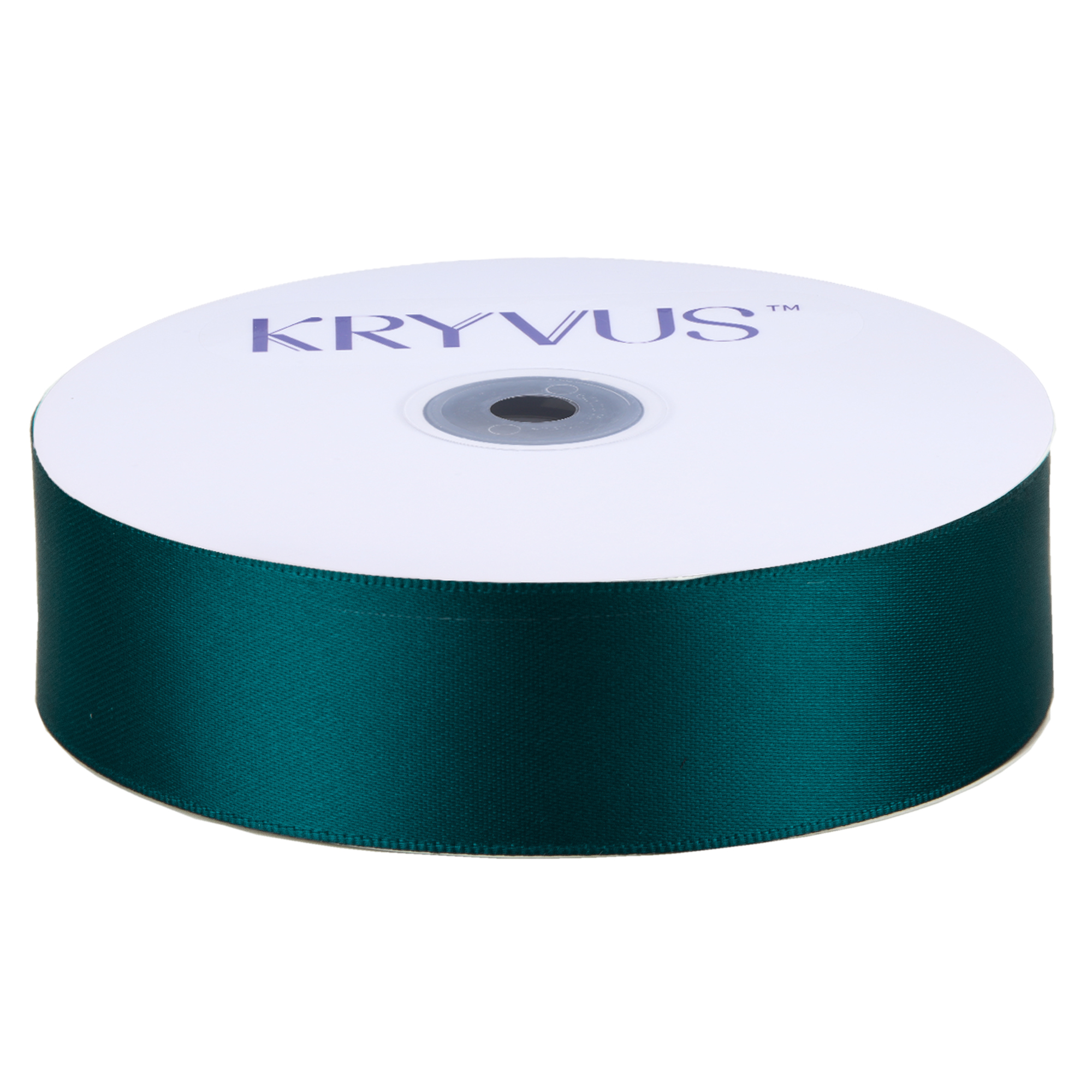 KRYVUS Double Faced 1" Teal Polyester Satin Ribbon Continuous 25 Yards Use for Bows Bouquet,Christmas Gift Wrapping,Floral Arrangement