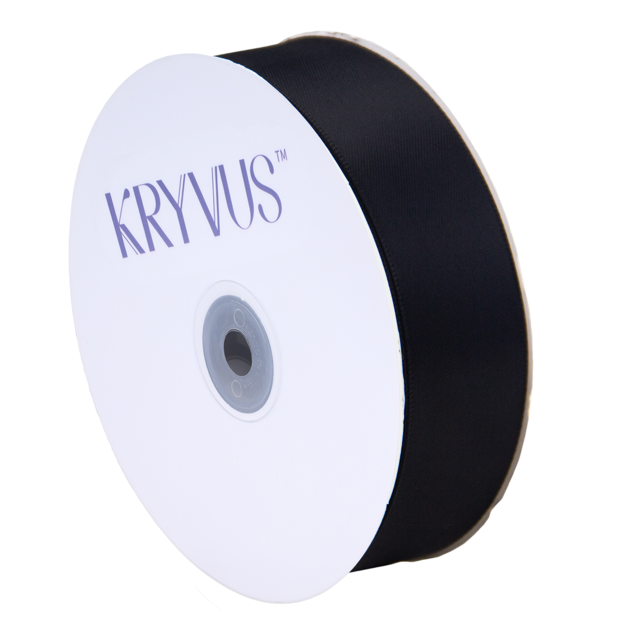 KRYVUS Double Faced 1" Black Polyester Satin Ribbon Continuous 25 Yards Use for Bows Bouquet,Christmas Gift Wrapping,Floral Arrangement