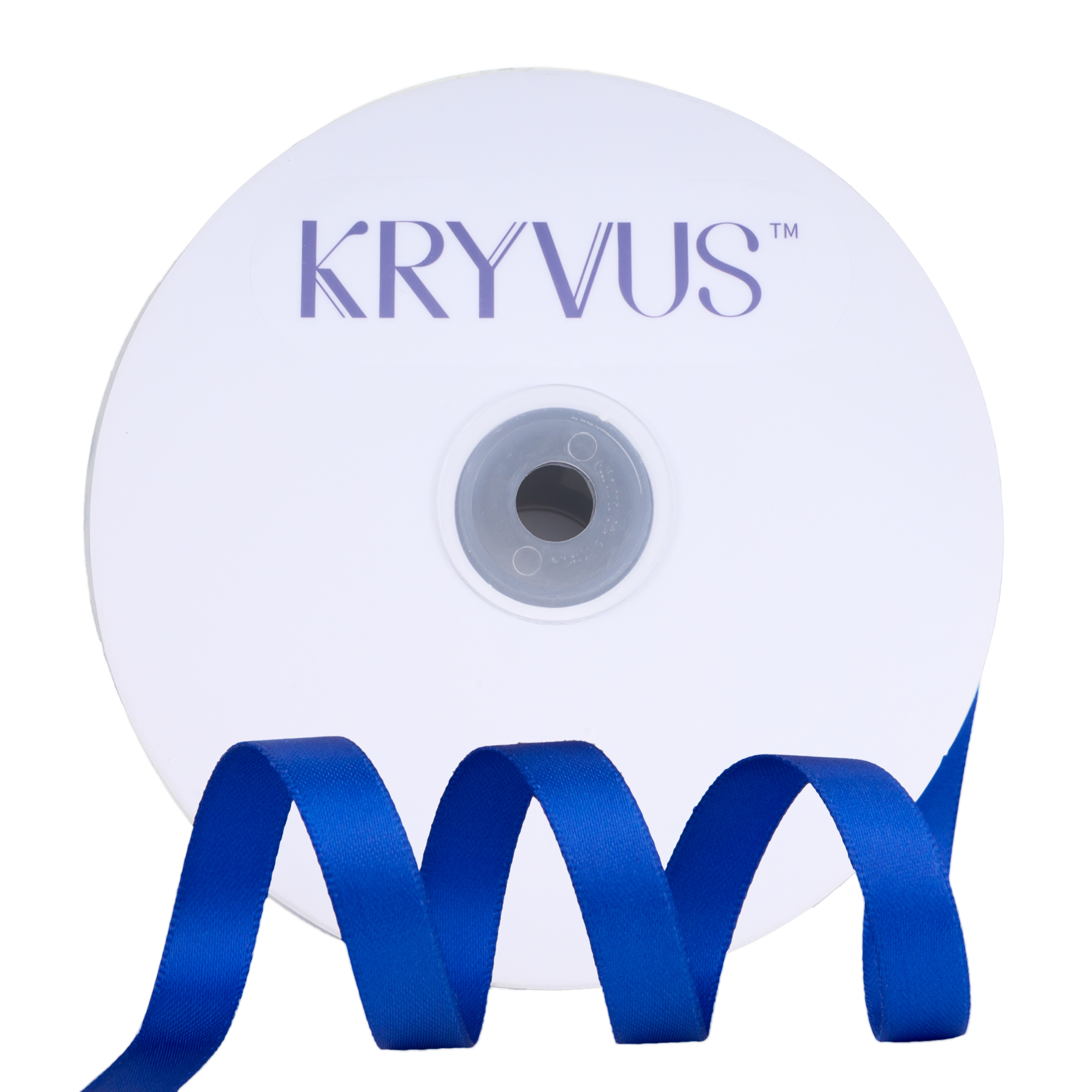 KRYVUS Double Faced 3/8" Royal Blue Polyester Satin Ribbon Continuous 50 Yards Use for Bows Bouquet,Christmas Gift Wrapping,Floral Arrangement