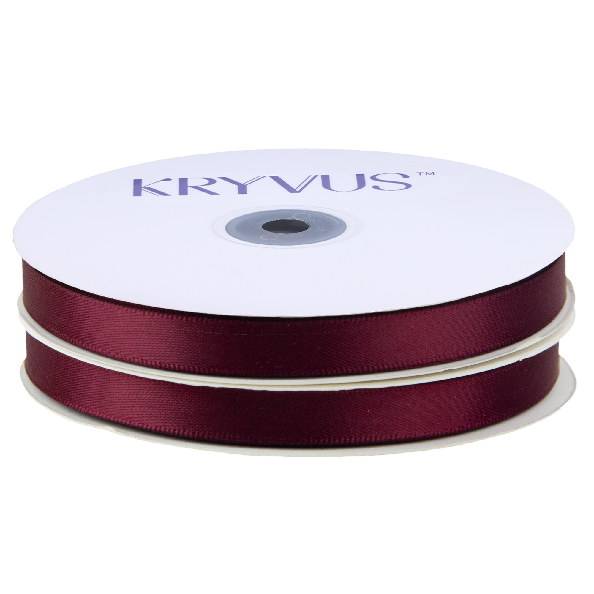 KRYVUS Double Faced 3/8" Burgundy Polyester Satin Ribbon Continuous 50 Yards Use for Bows Bouquet,Christmas Gift Wrapping,Floral Arrangement