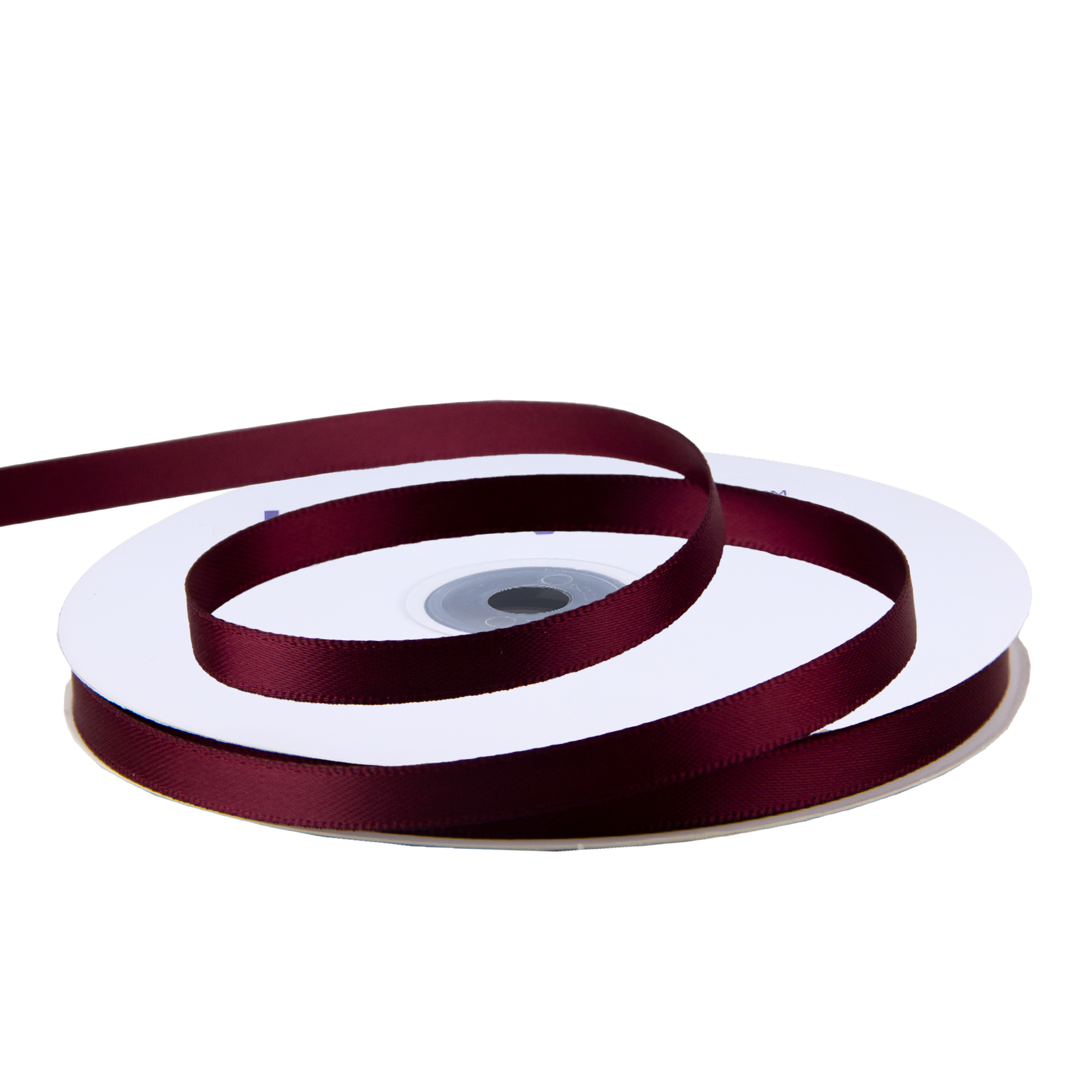 KRYVUS Double Faced 1/4" Burgundy Polyester Satin Ribbon Continuous 50 Yards Use for Bows Bouquet,Christmas Gift Wrapping,Floral Arrangement