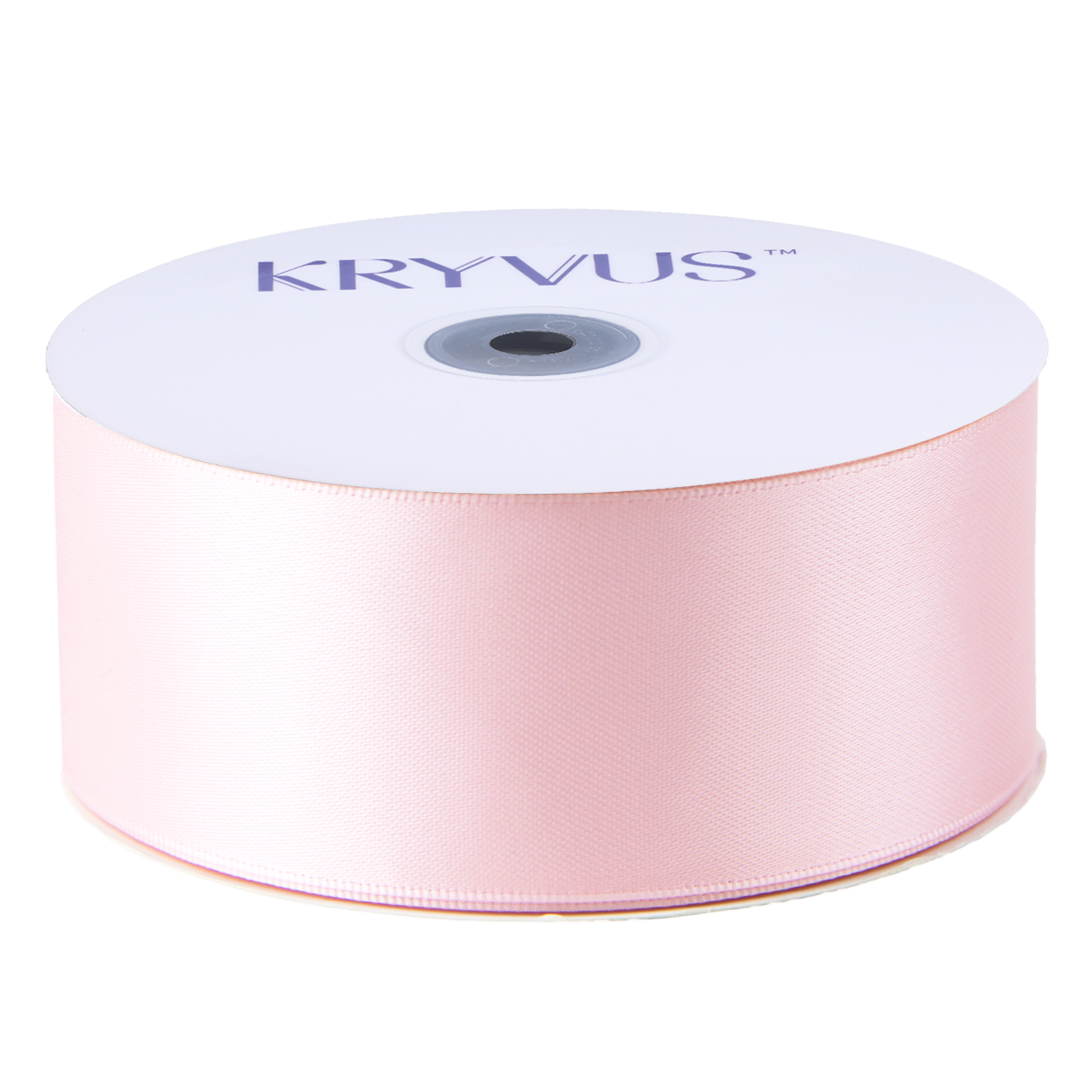 KRYVUS Double Faced 1-1/2" Light Pink Polyester Satin Ribbon Continuous 25 Yards Use for Bows Bouquet,Christmas Gift Wrapping,Floral Arrangement