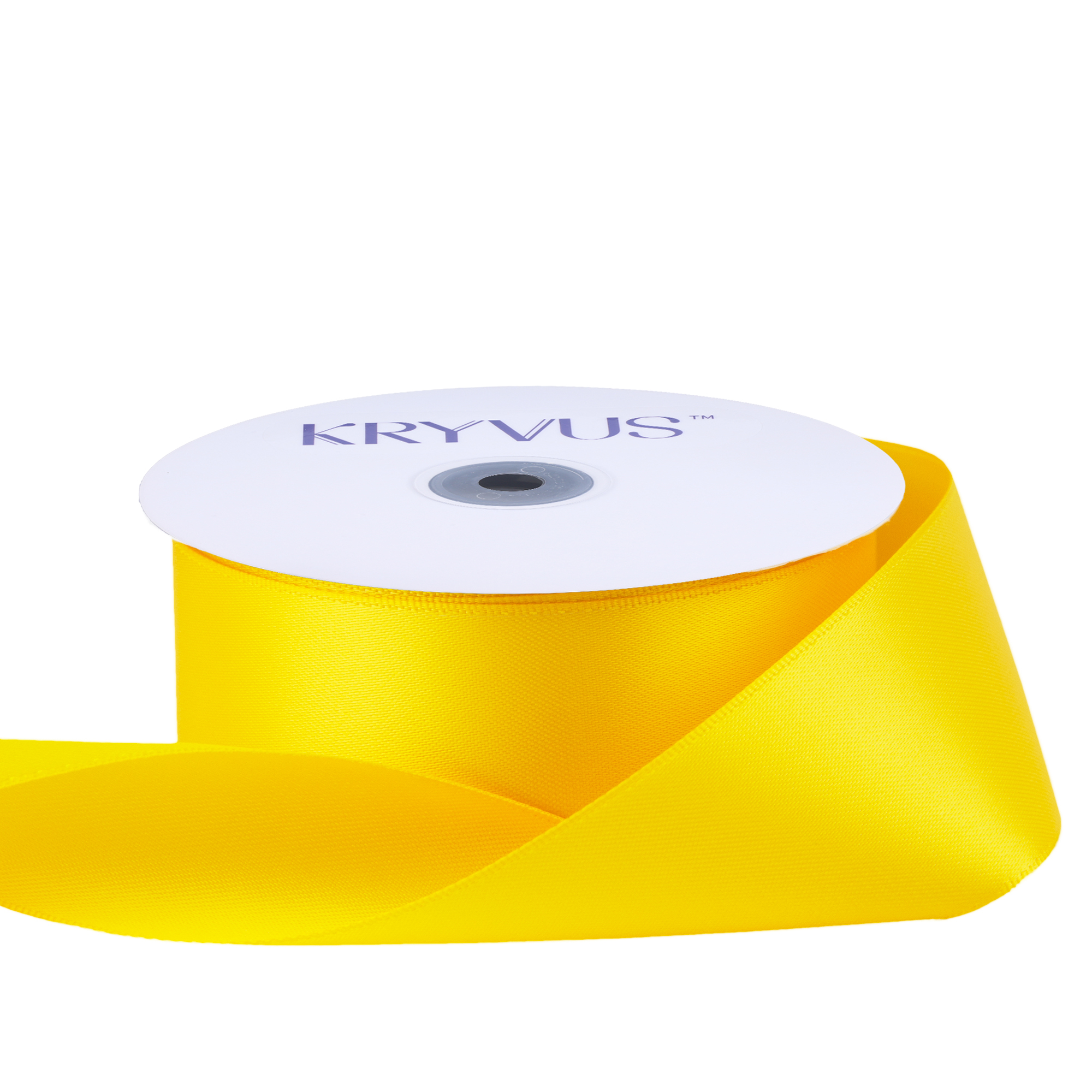 KRYVUS Double Faced 1-1/2" Maize Yellow Polyester Satin Ribbon Continuous 25 Yards Use for Bows Bouquet,Christmas Gift Wrapping,Floral Arrangement