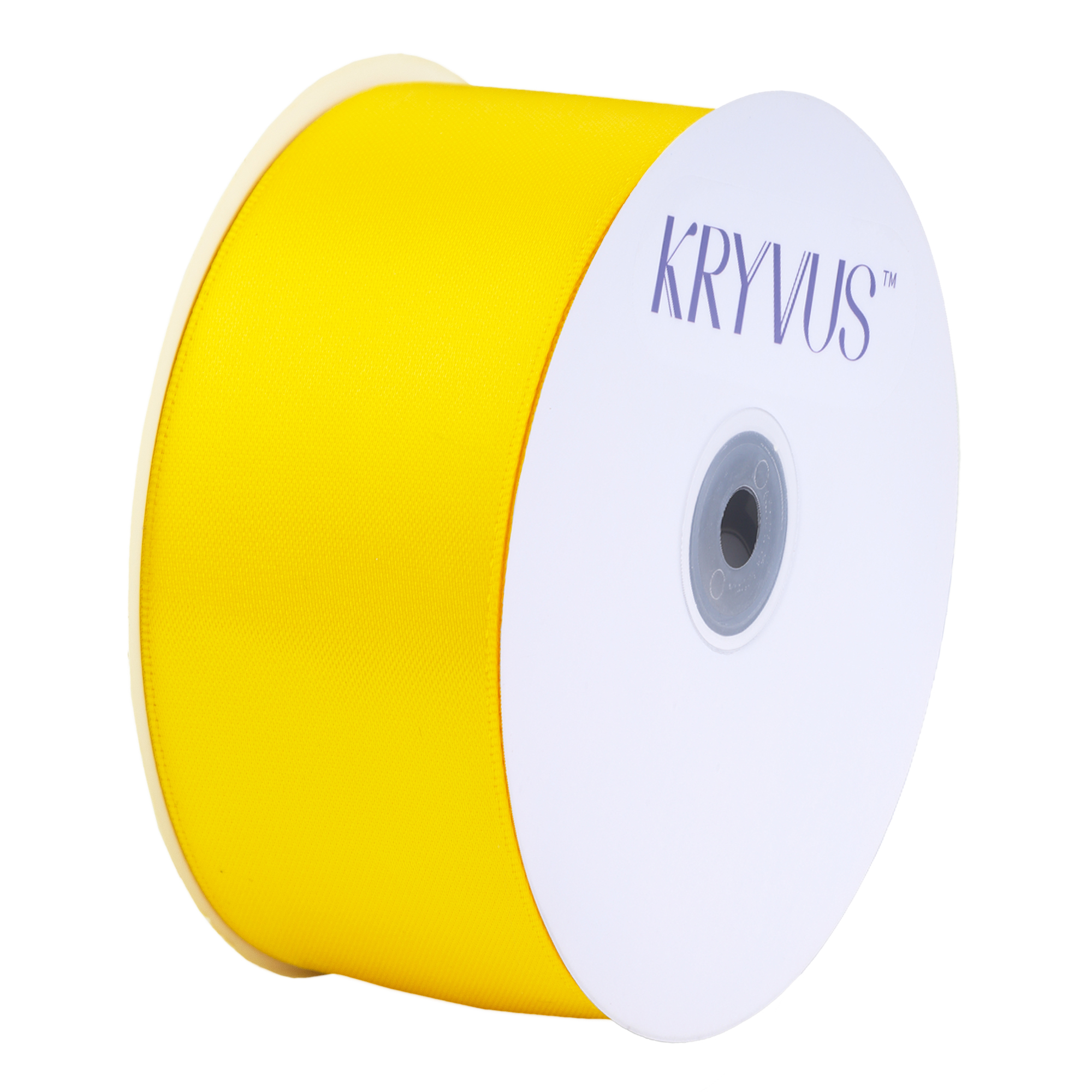 KRYVUS Double Faced 1-1/2" Maize Yellow Polyester Satin Ribbon Continuous 25 Yards Use for Bows Bouquet,Christmas Gift Wrapping,Floral Arrangement