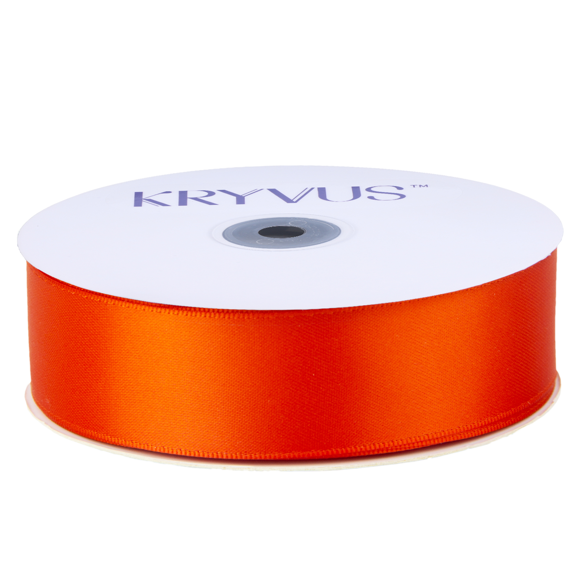 KRYVUS Double Faced 1" Autumn Orange Polyester Satin Ribbon Continuous 25 Yards Use for Bows Bouquet,Christmas Gift Wrapping,Floral Arrangement