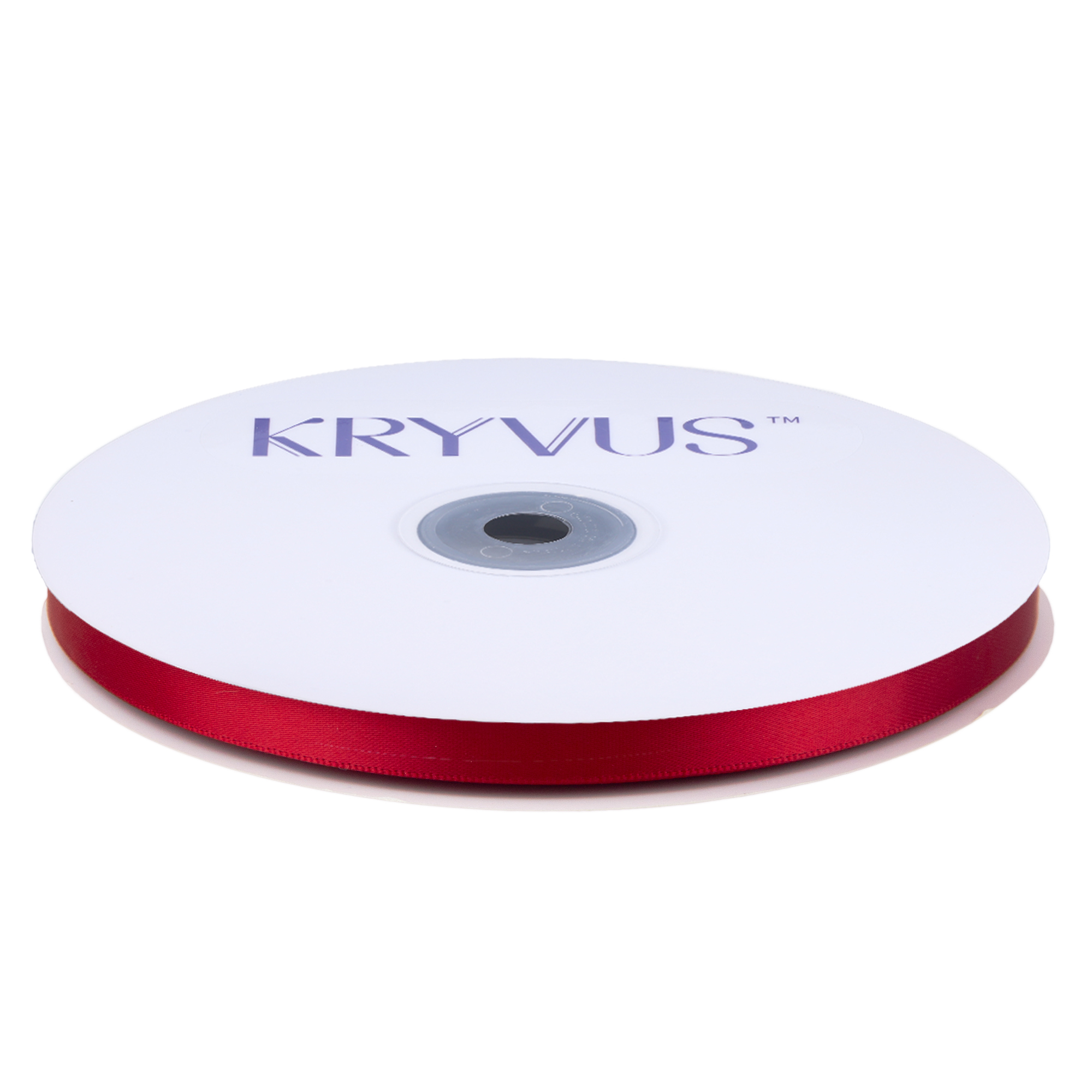 KRYVUS Double Faced 3/8" Red Polyester Satin Ribbon Continuous 50 Yards Use for Bows Bouquet,Christmas Gift Wrapping,Floral Arrangement