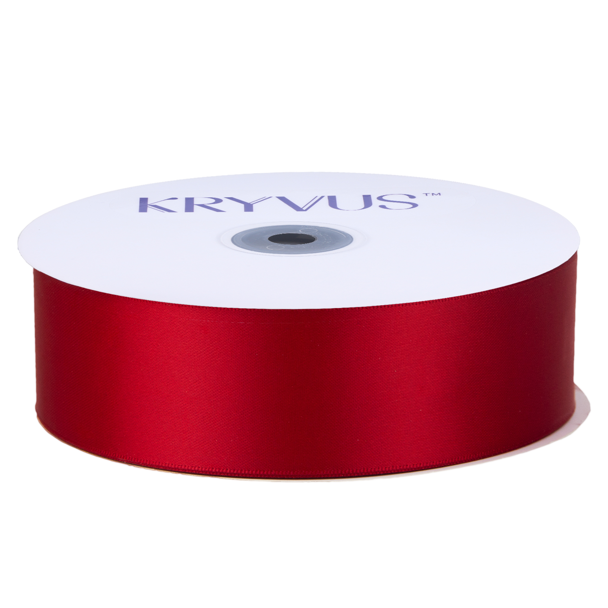 KRYVUS Double Faced 1-1/2" Red Polyester Satin Ribbon Continuous 50 Yards Use for Bows Bouquet,Christmas Gift Wrapping,Floral Arrangement