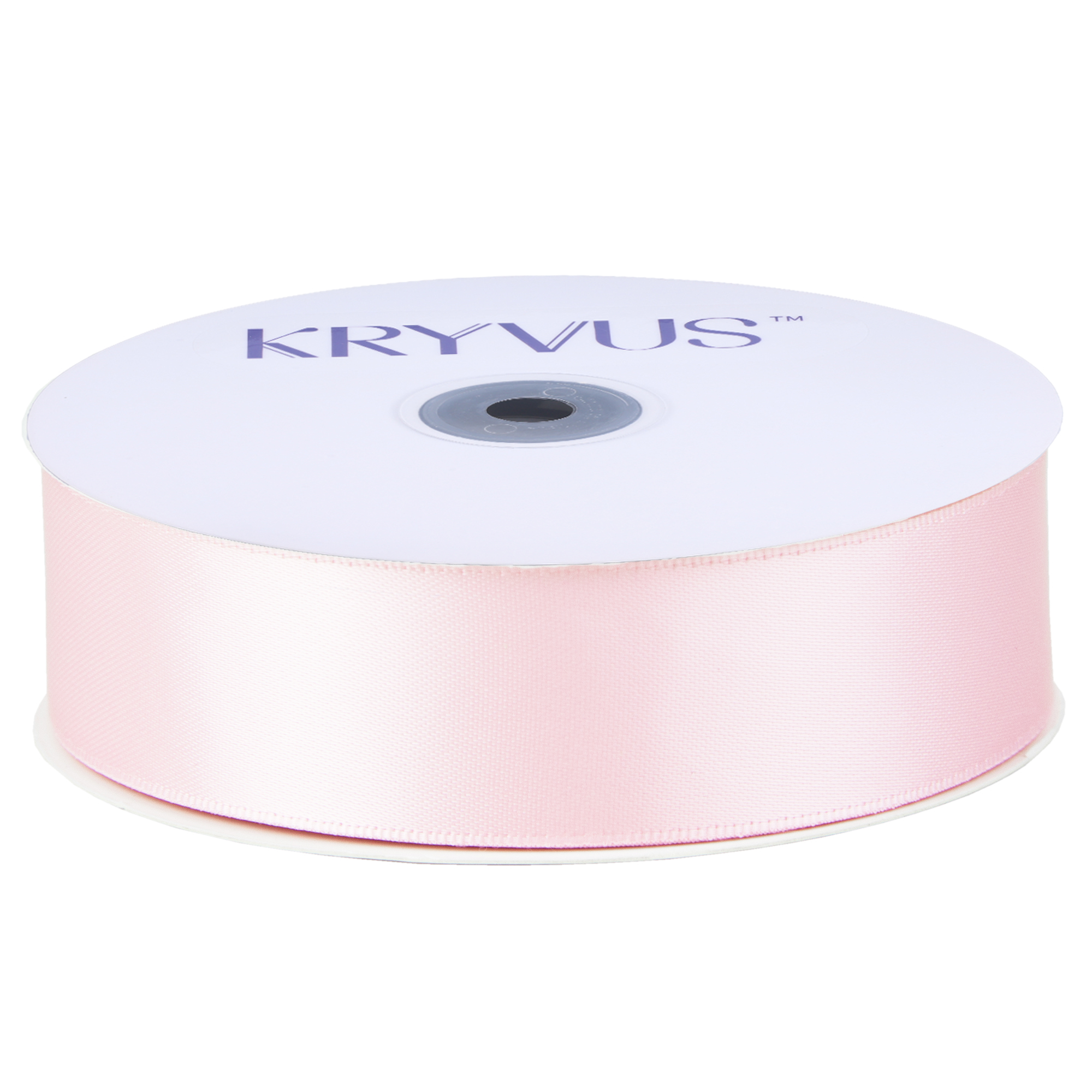 KRYVUS Double Faced 1" Light Pink Polyester Satin Ribbon Continuous 25 Yards Use for Bows Bouquet,Christmas Gift Wrapping,Floral Arrangement