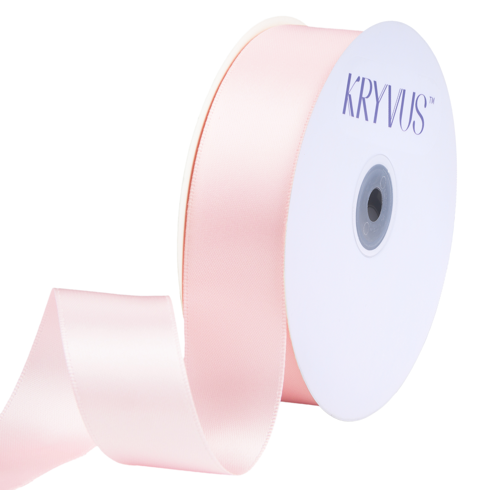 KRYVUS Double Faced 1" Light Pink Polyester Satin Ribbon Continuous 25 Yards Use for Bows Bouquet,Christmas Gift Wrapping,Floral Arrangement