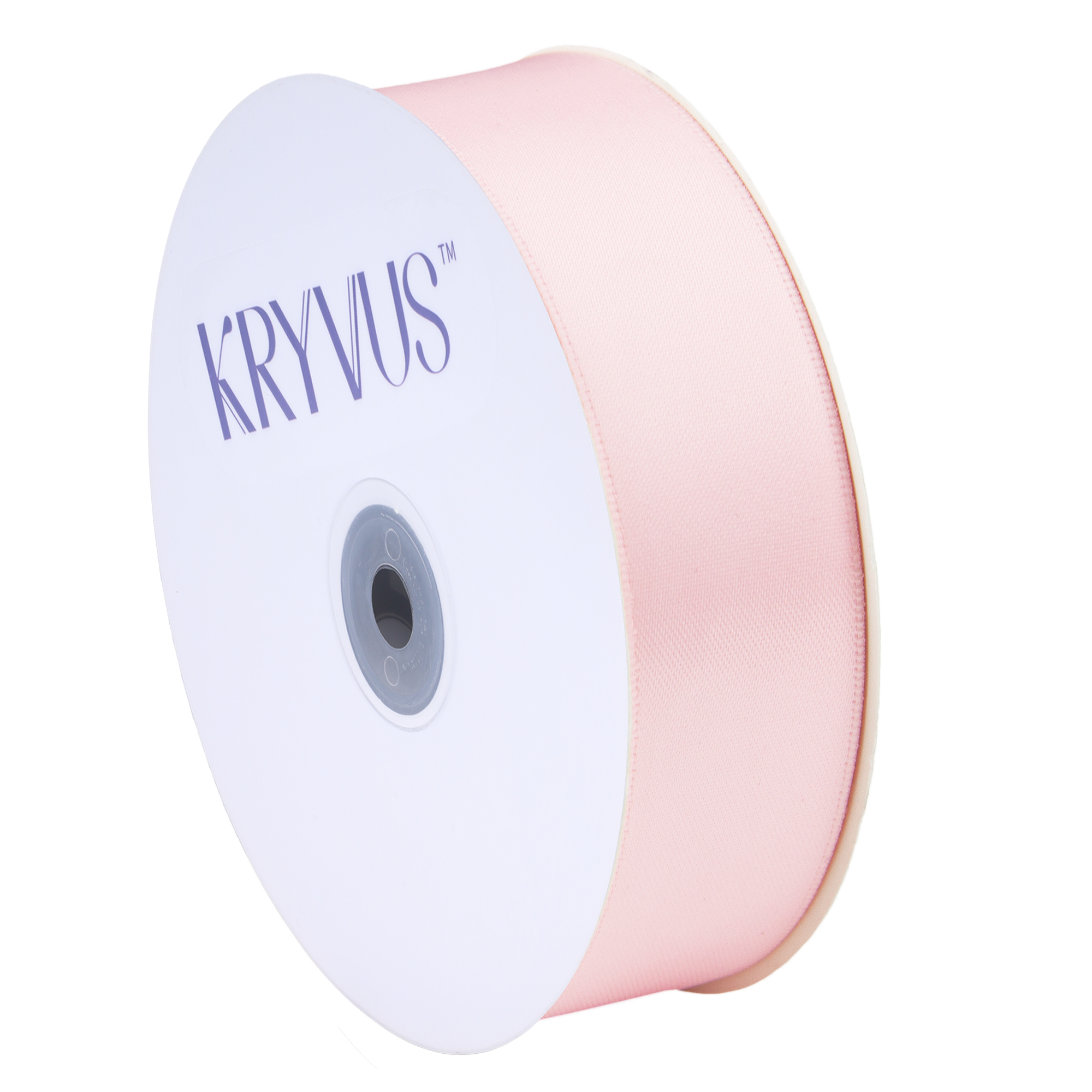 KRYVUS Double Faced 1" Light Pink Polyester Satin Ribbon Continuous 25 Yards Use for Bows Bouquet,Christmas Gift Wrapping,Floral Arrangement